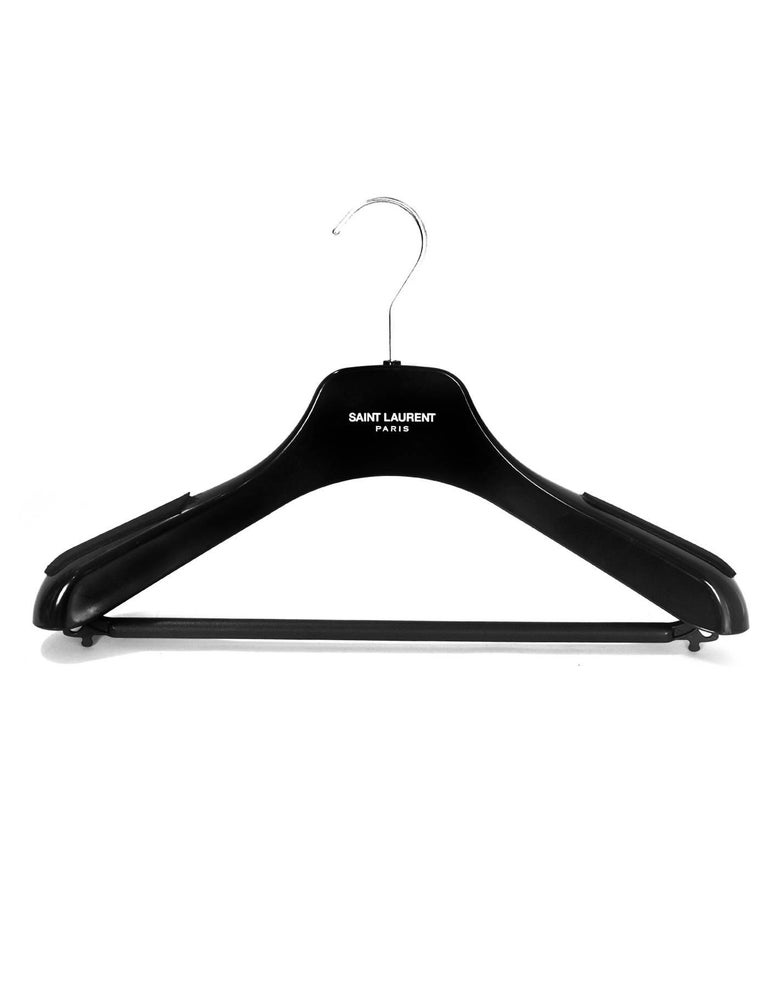 Saint Laurent Black Canvas Garment Bag and Hanger Set at 1stDibs