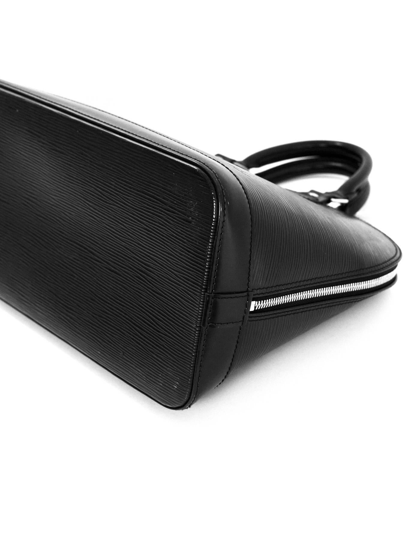 Louis Vuitton Black Epi Alma PM Bag with DB 1
