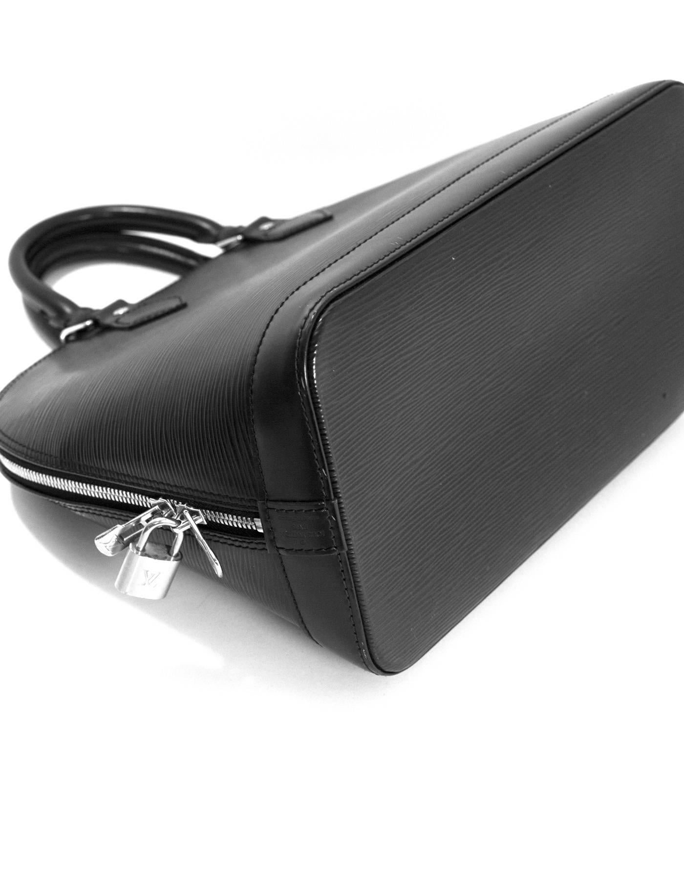 Women's Louis Vuitton Black Epi Alma PM Bag with DB