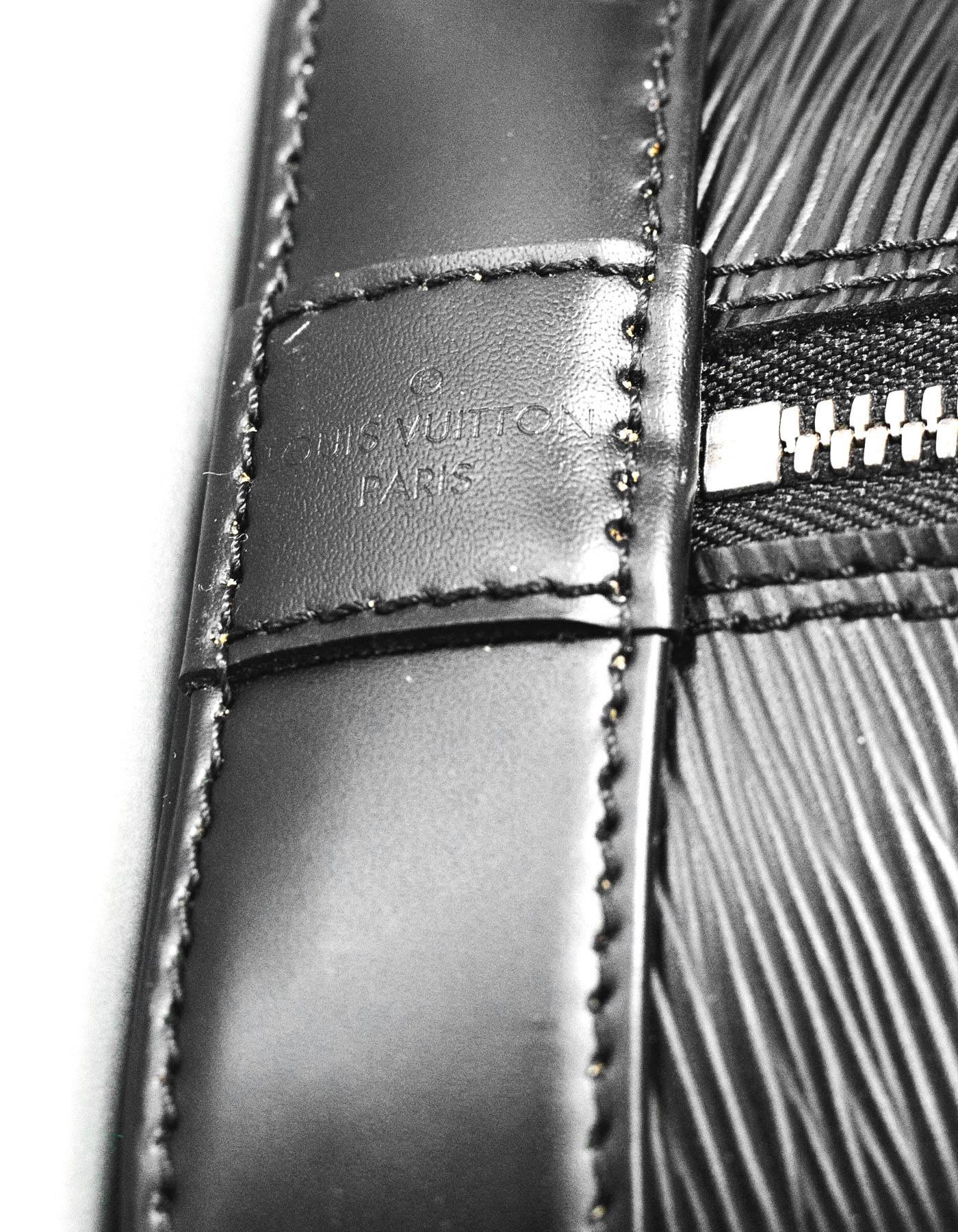 Louis Vuitton Black Epi Alma PM Bag with DB 3