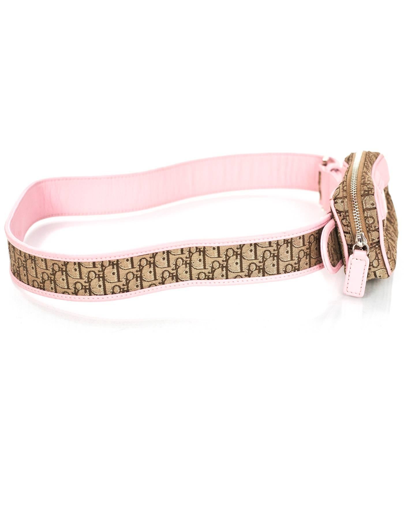 pink dior belt