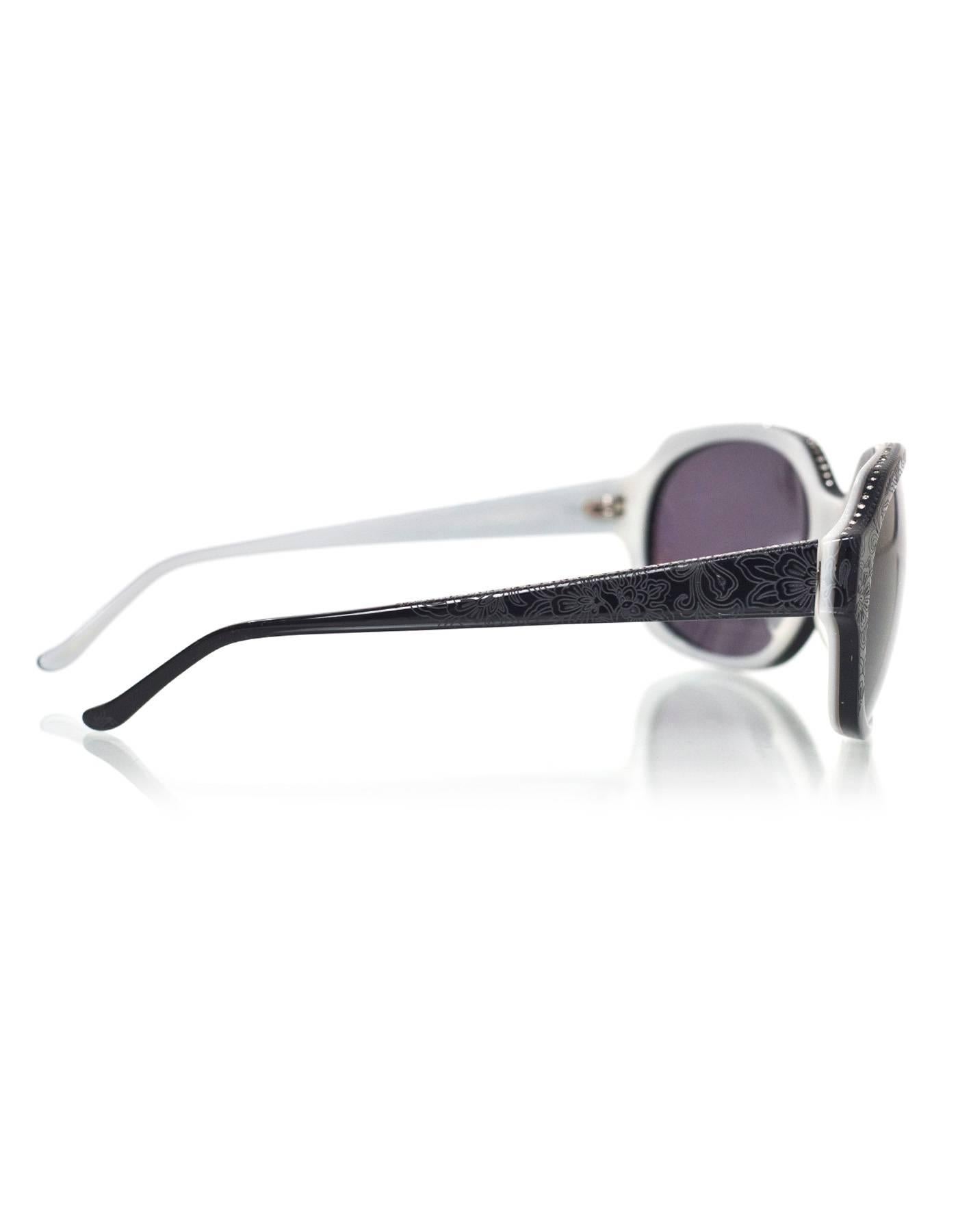 Judith Leiber JL1169 Black Swarovski Crystal Sunglasses with Case In Excellent Condition In New York, NY