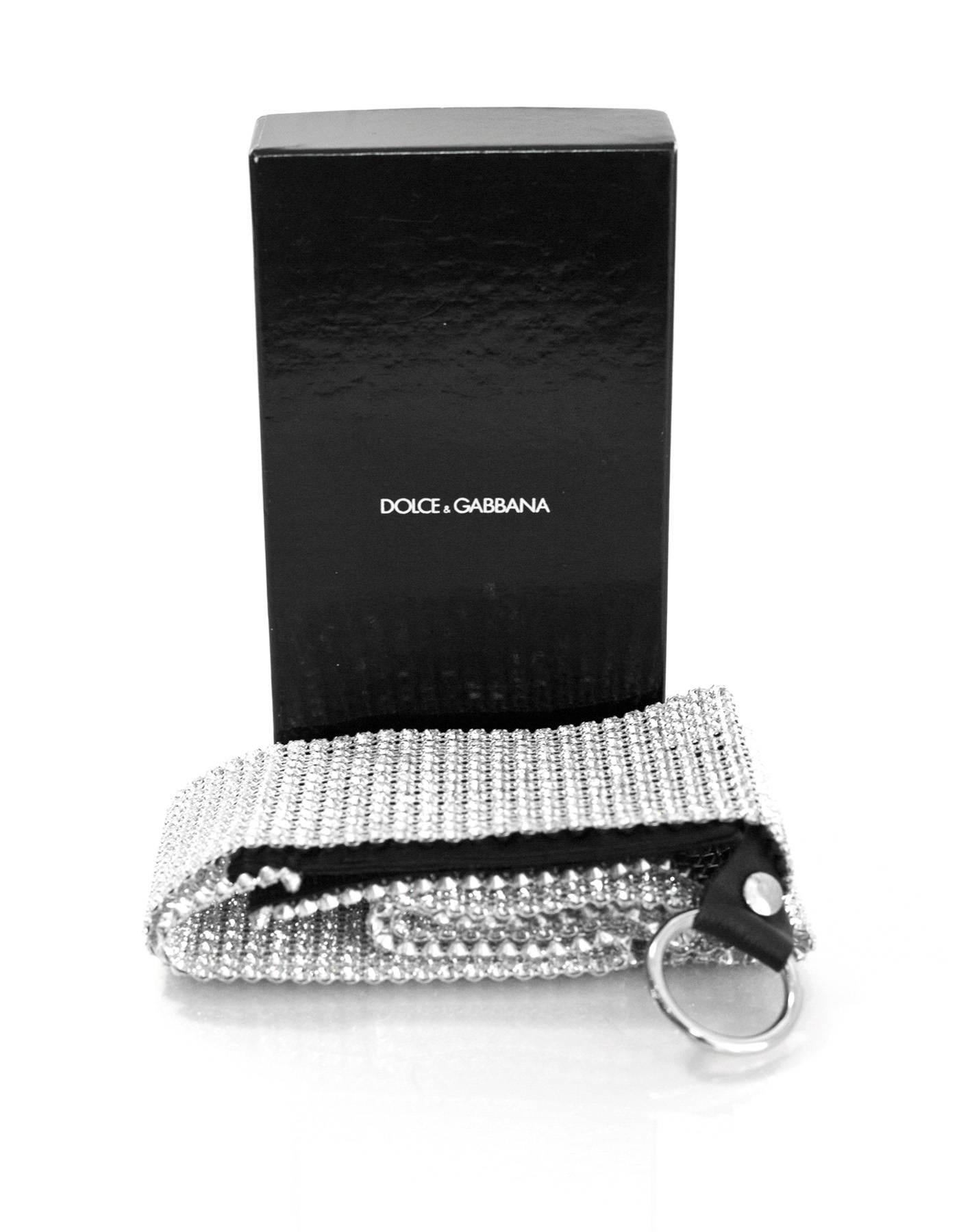 Gray Dolce & Gabbana Crystal Belt Sz 40 with Box