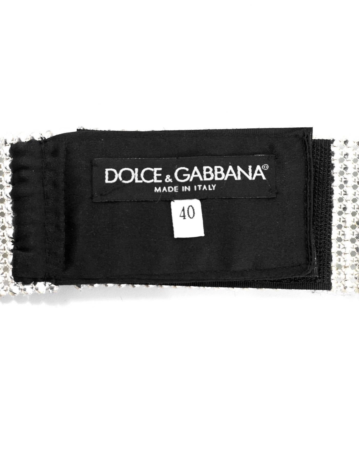 dolce and gabbana crystal belt