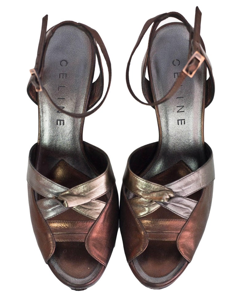 celine platform pumps