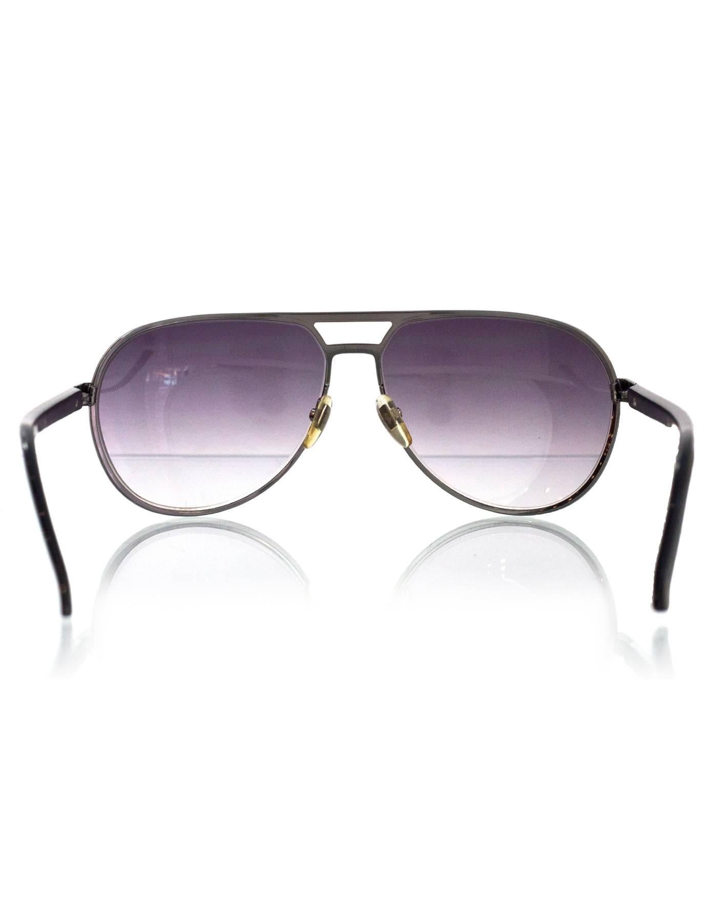 Women's or Men's Gucci Black Aviator Sunglasses