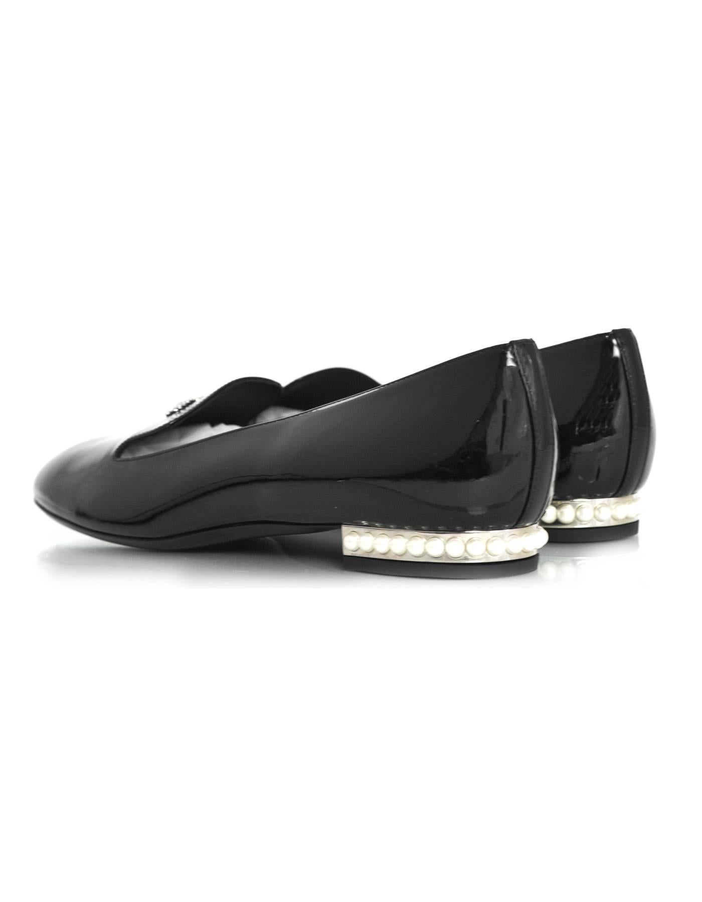 chanel loafers pearls