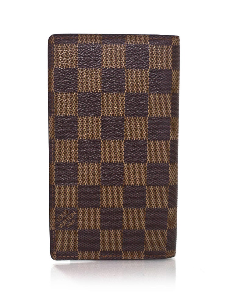 Louis Vuitton Vintage 2001 Checkbook Holder - Brown Wallets