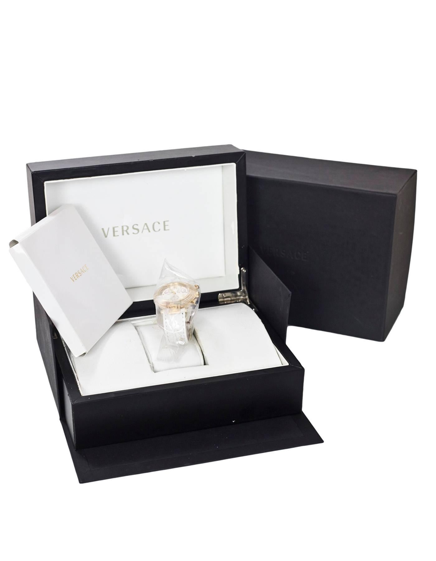 Versace White Python Reve Diamond Bezel Watch RT. $3, 500 1