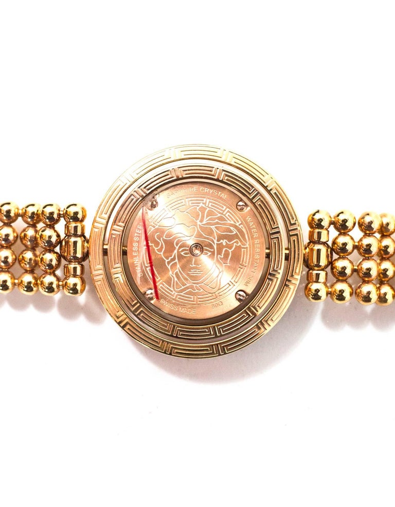 Versace Rose Gold Plated Stainless Steel 39mm Eon Watch RT. 2,150 For Sale at 1stDibs