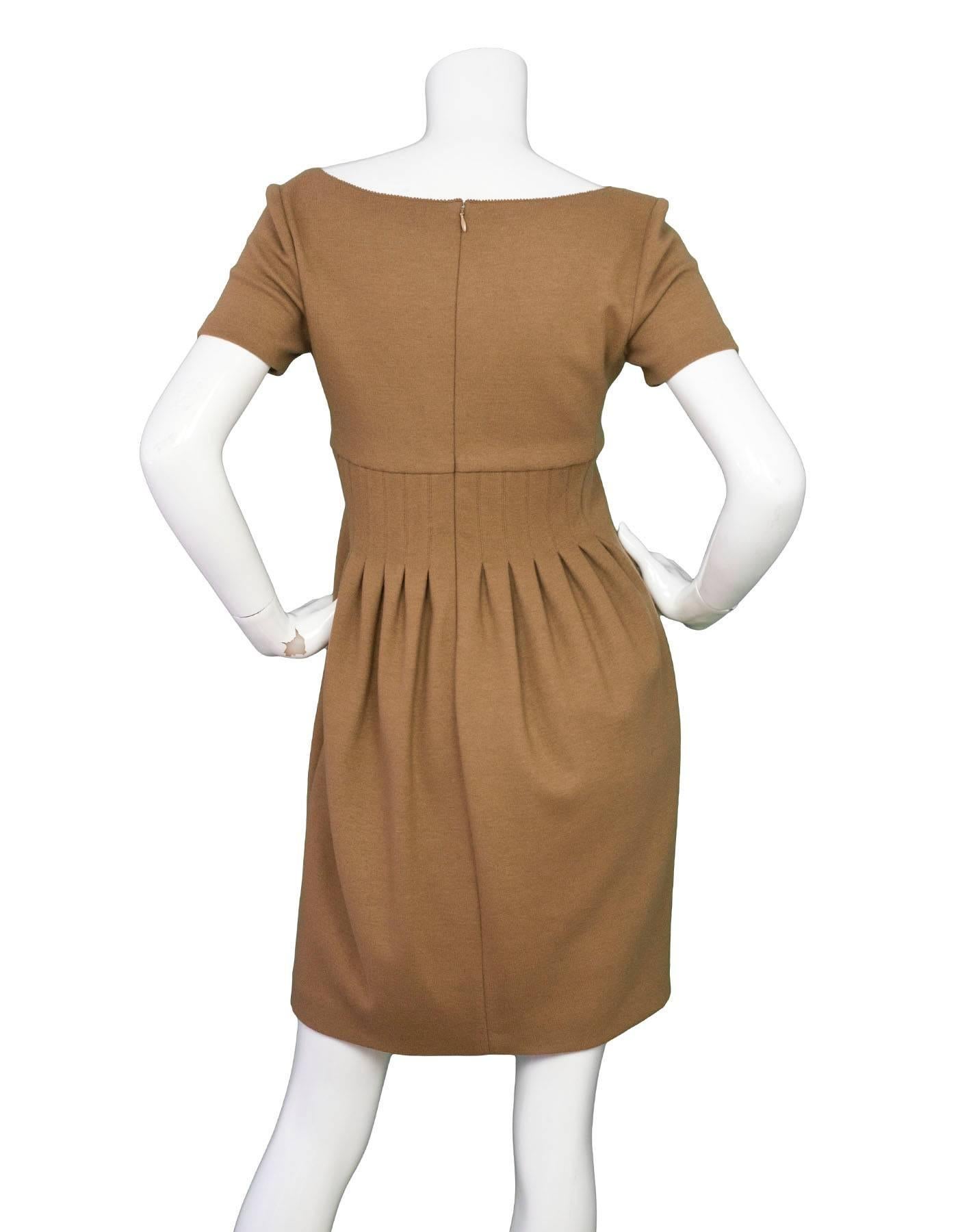 brown wool dress