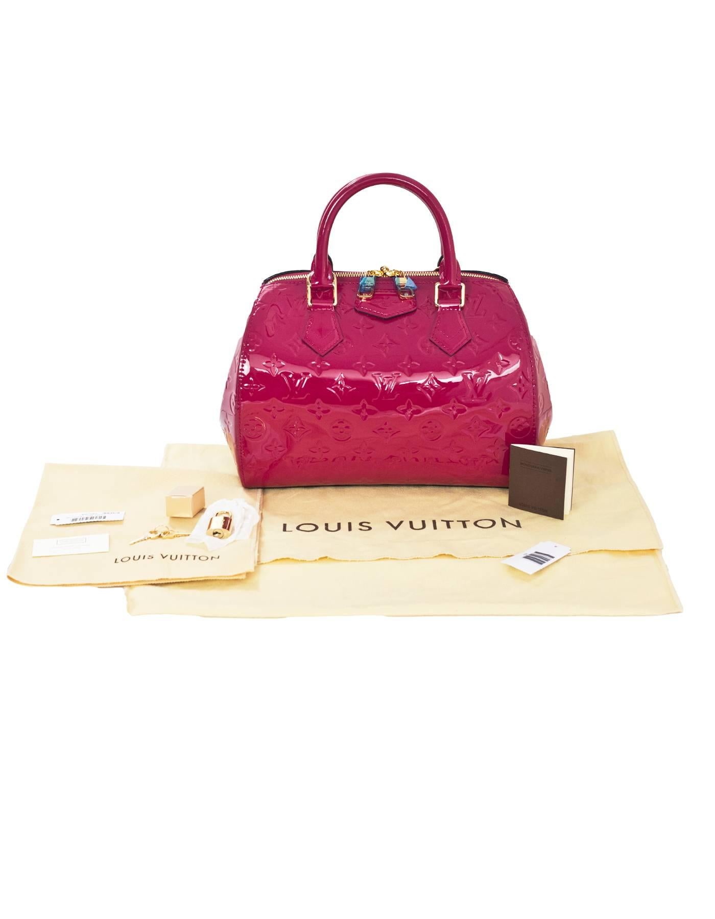 Louis Vuitton Indian Rose Pink Monogram Vernis Montana Bag with DB 2