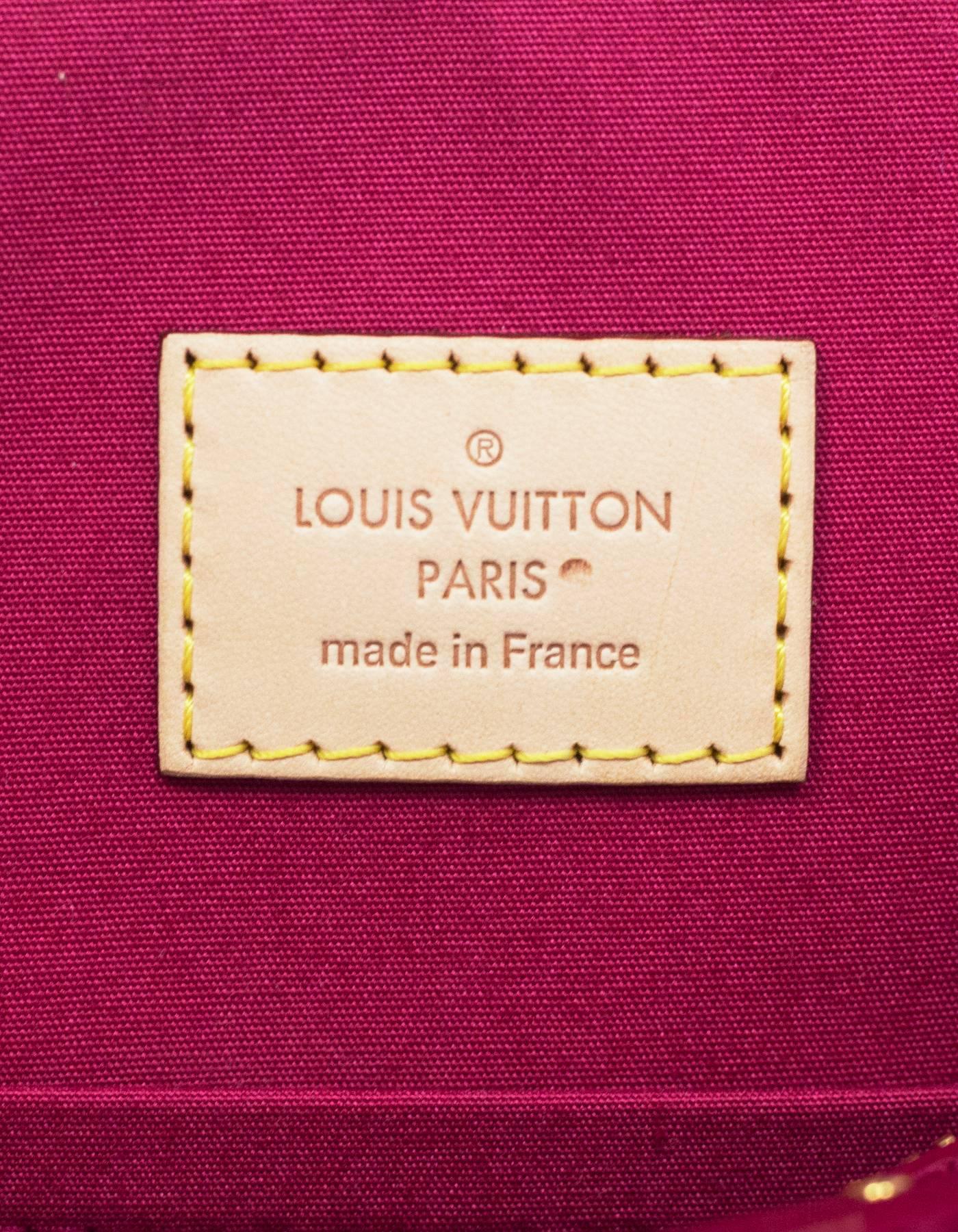 Women's Louis Vuitton Indian Rose Pink Monogram Vernis Montana Bag with DB