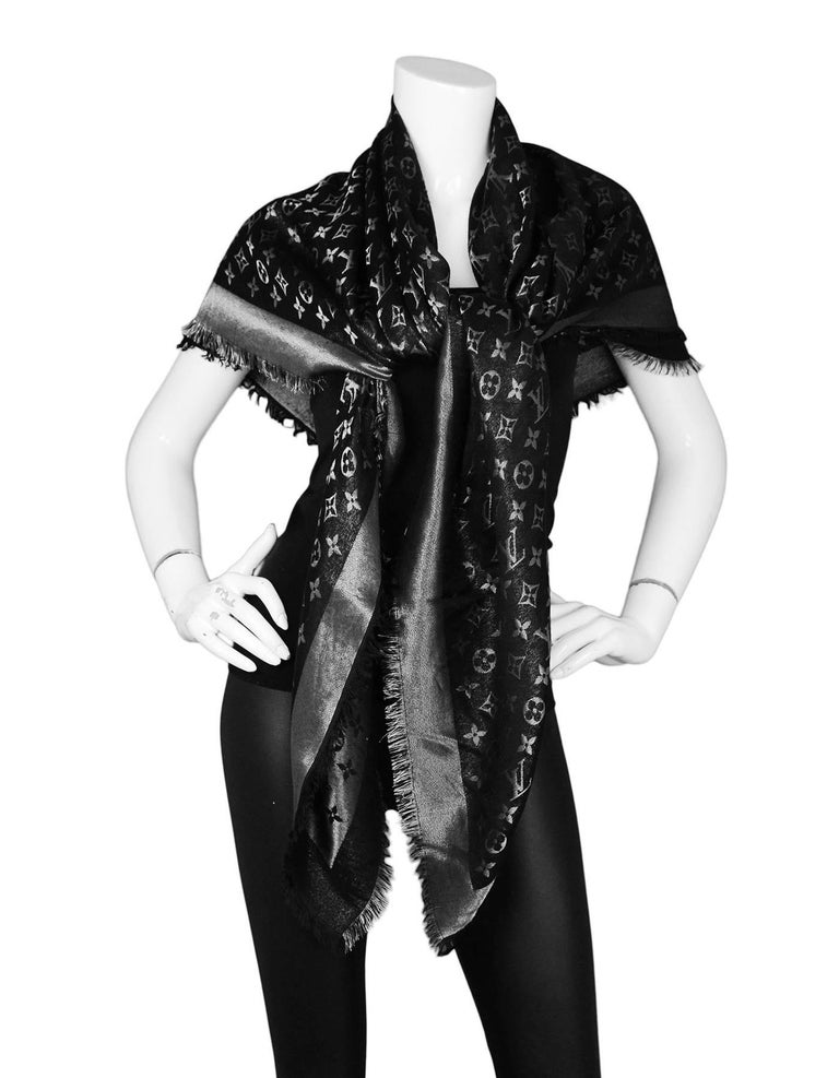 louis vuitton monogram shine shawl
