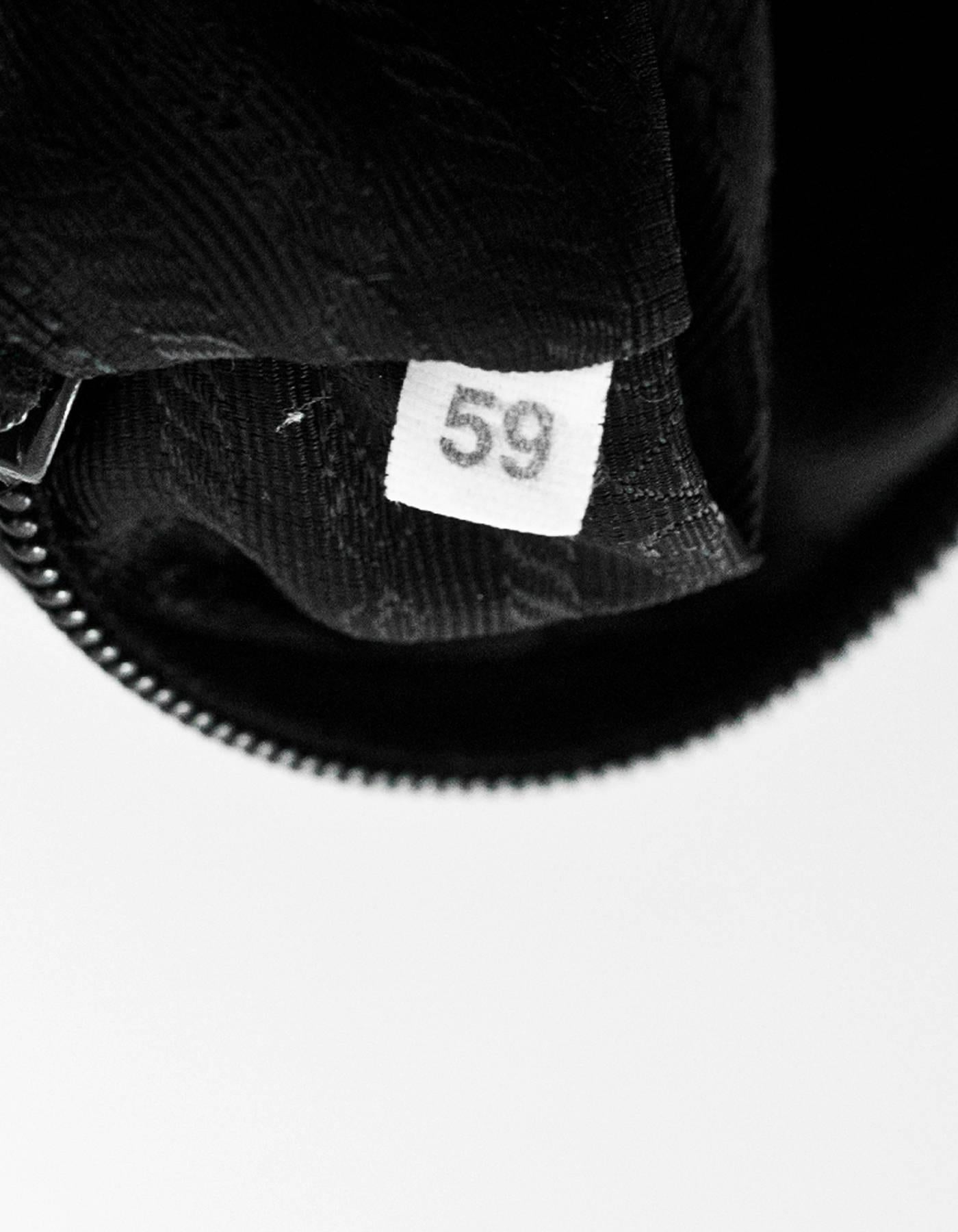 Prada Black Tessuto Nylon & Leather Trim Backpack Bag 2