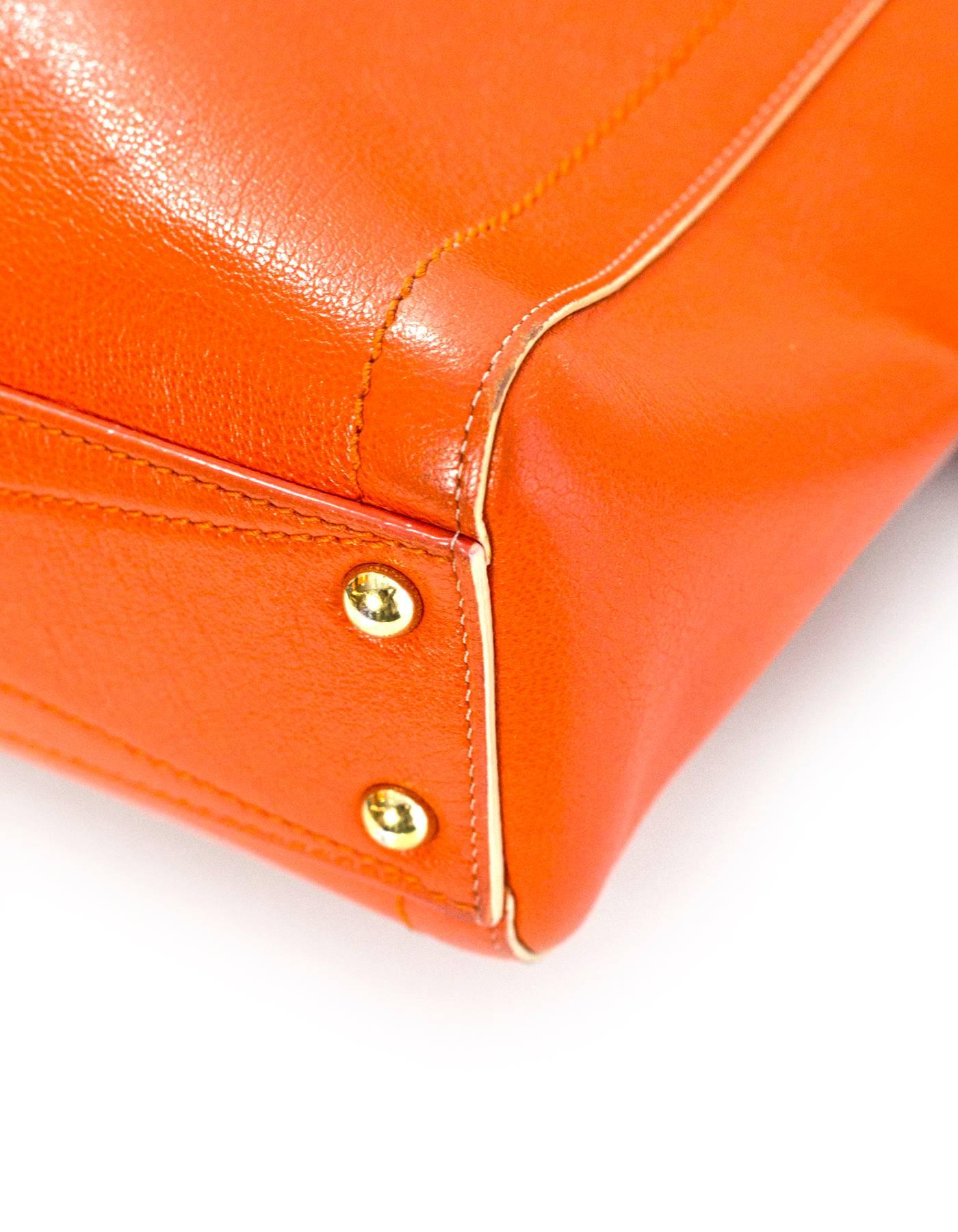 orange satchel bag