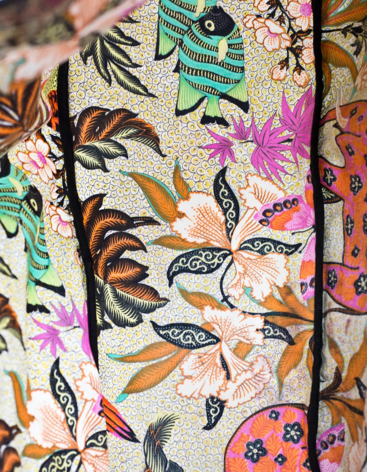 Women's Etro Jungle Print PVC Beach Tote Bag