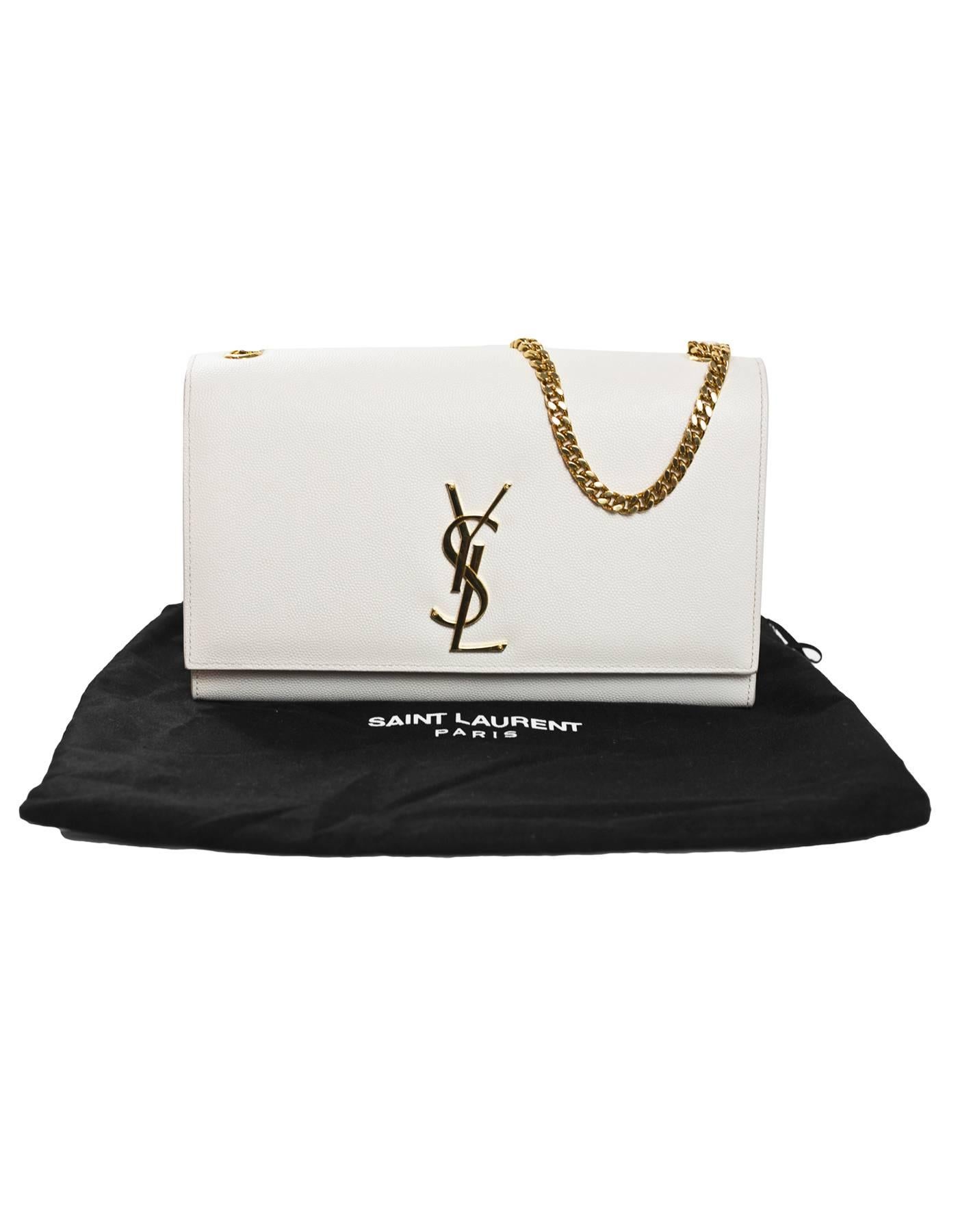 Saint Laurent Grain De Poudre Medium Classic Monogram Kate Bag 3