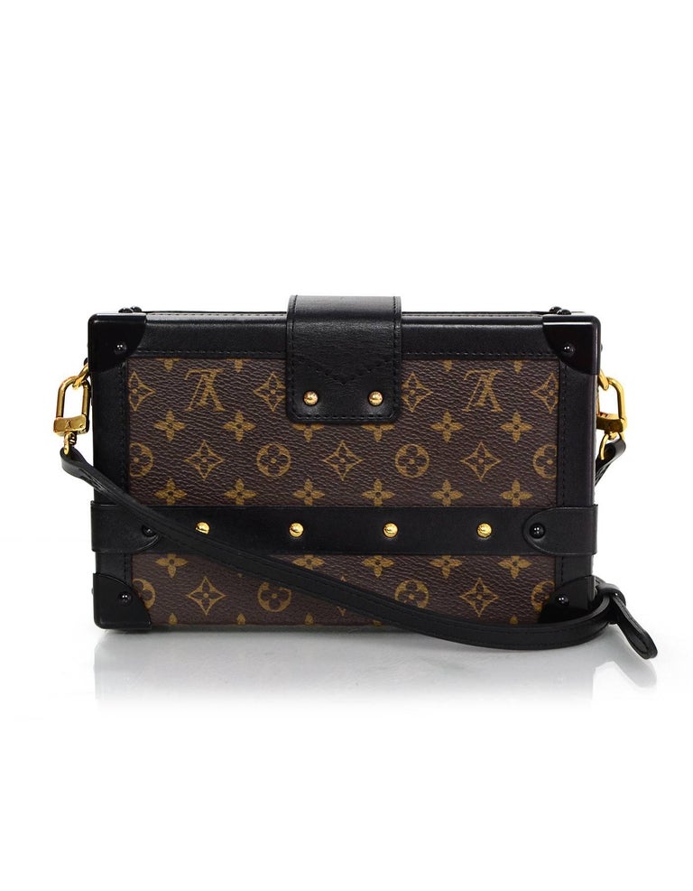 Louis Vuitton Monogram Petite Malle Trunk Crossbody Bag For Sale at