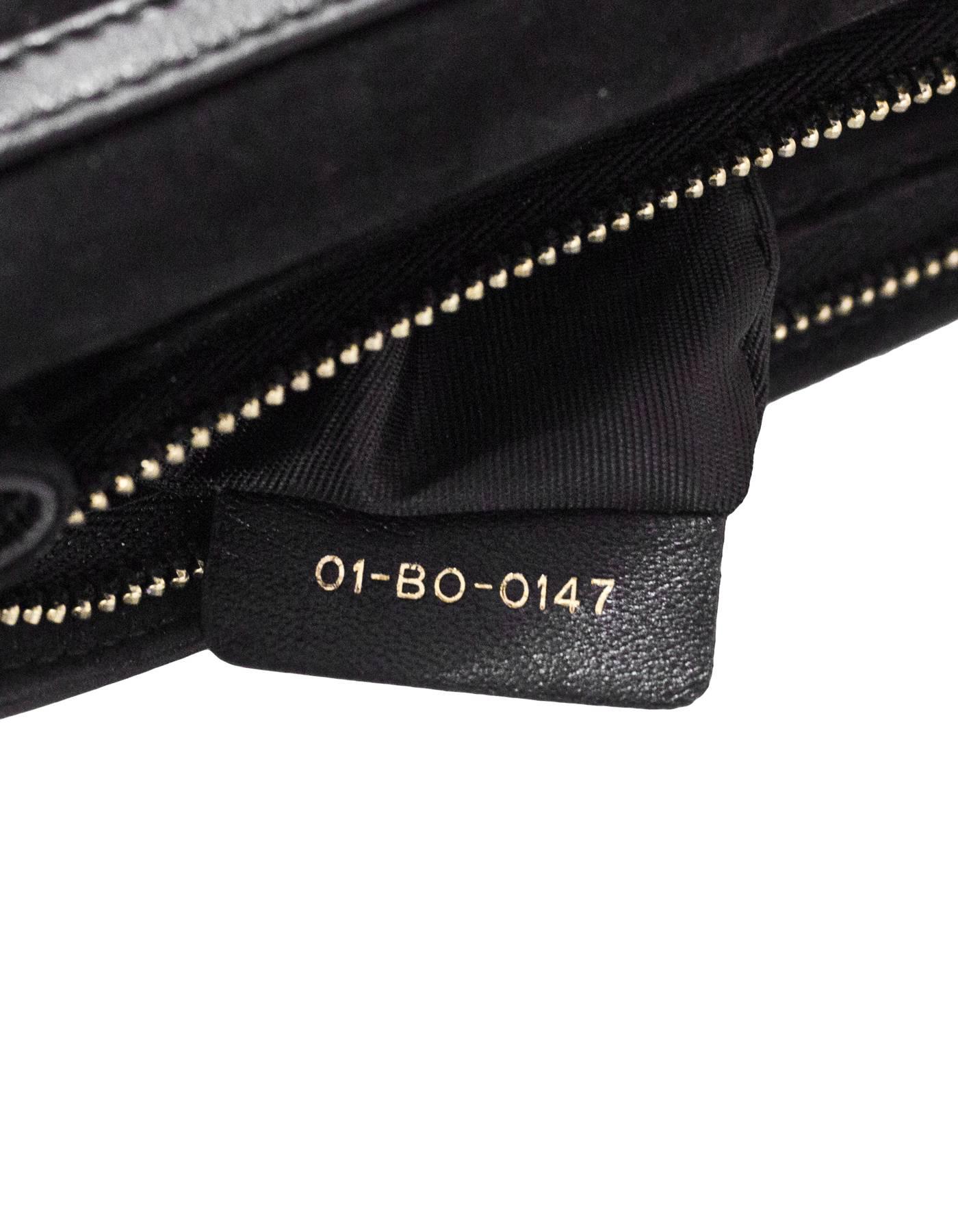 Christian Dior 2017 Black Leather Dioraddict Wallet On Chain Crossbody 1