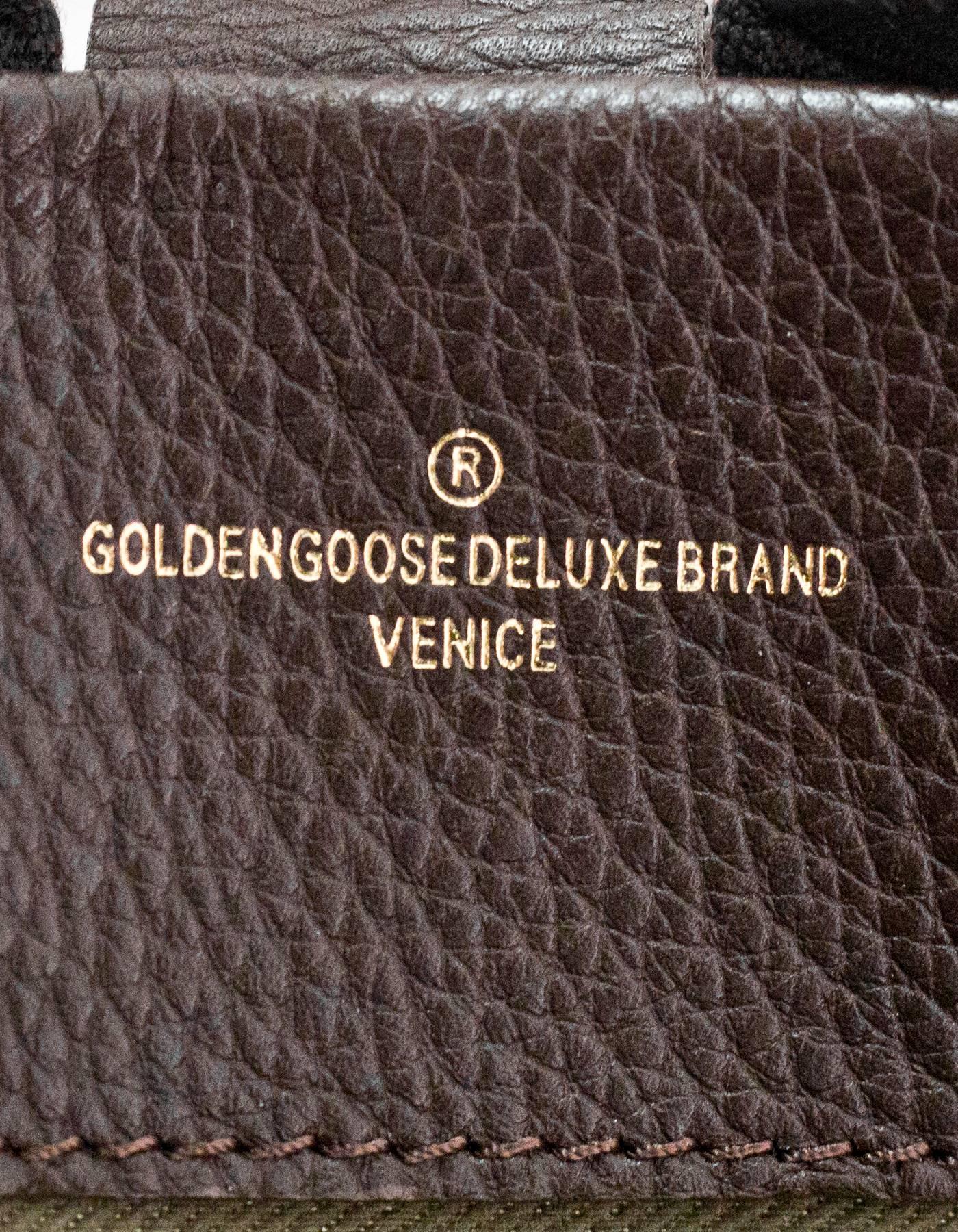 Golden Goose Canvas & Leather Leopard Medium Equipage Bag 1