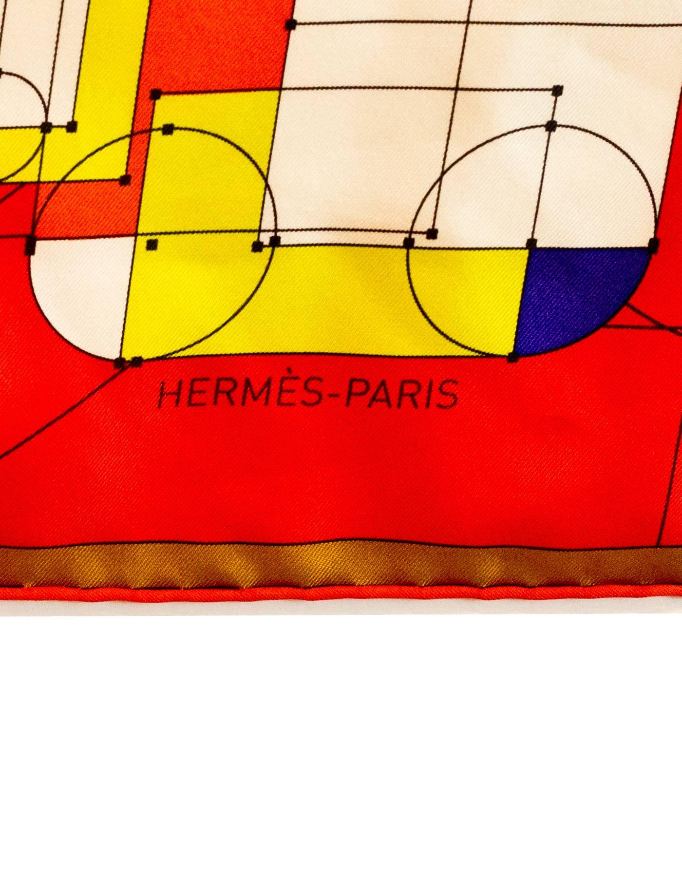 Women's Hermes Red/Multicolor Echec Au Roi 