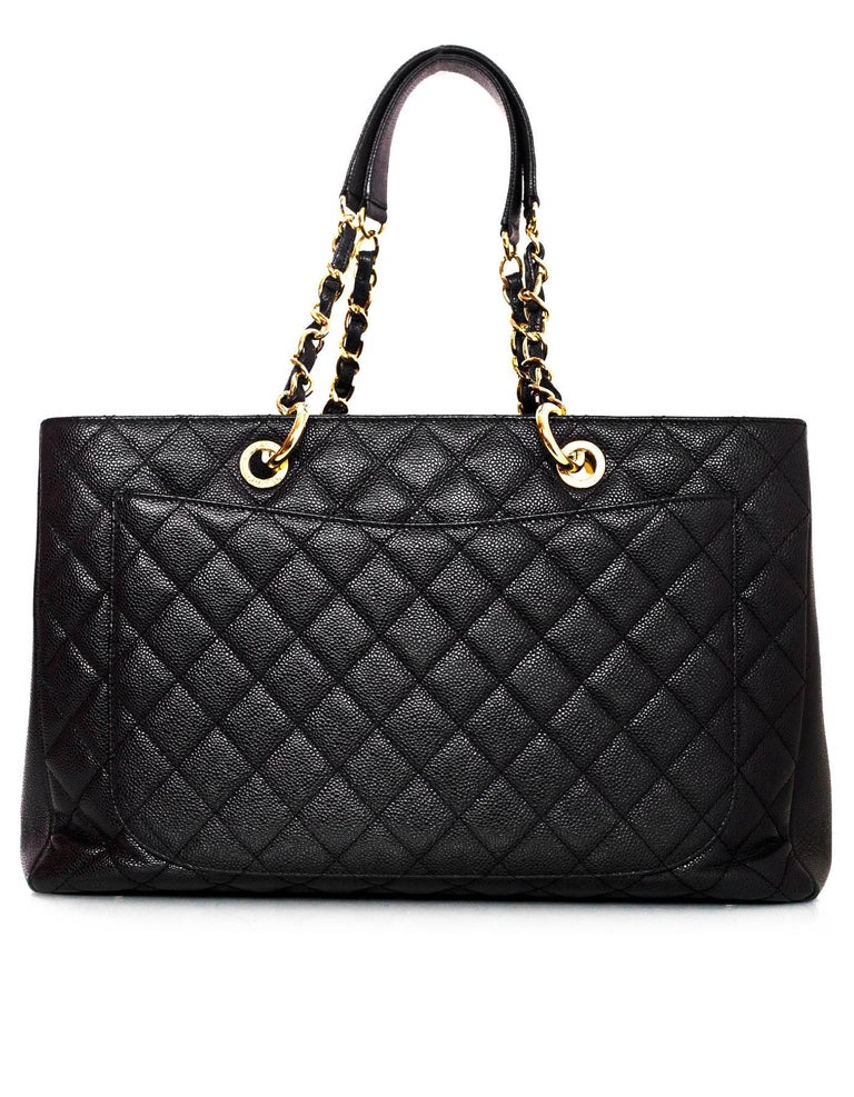 Chanel Caviar Leather Shopper Tote Bag