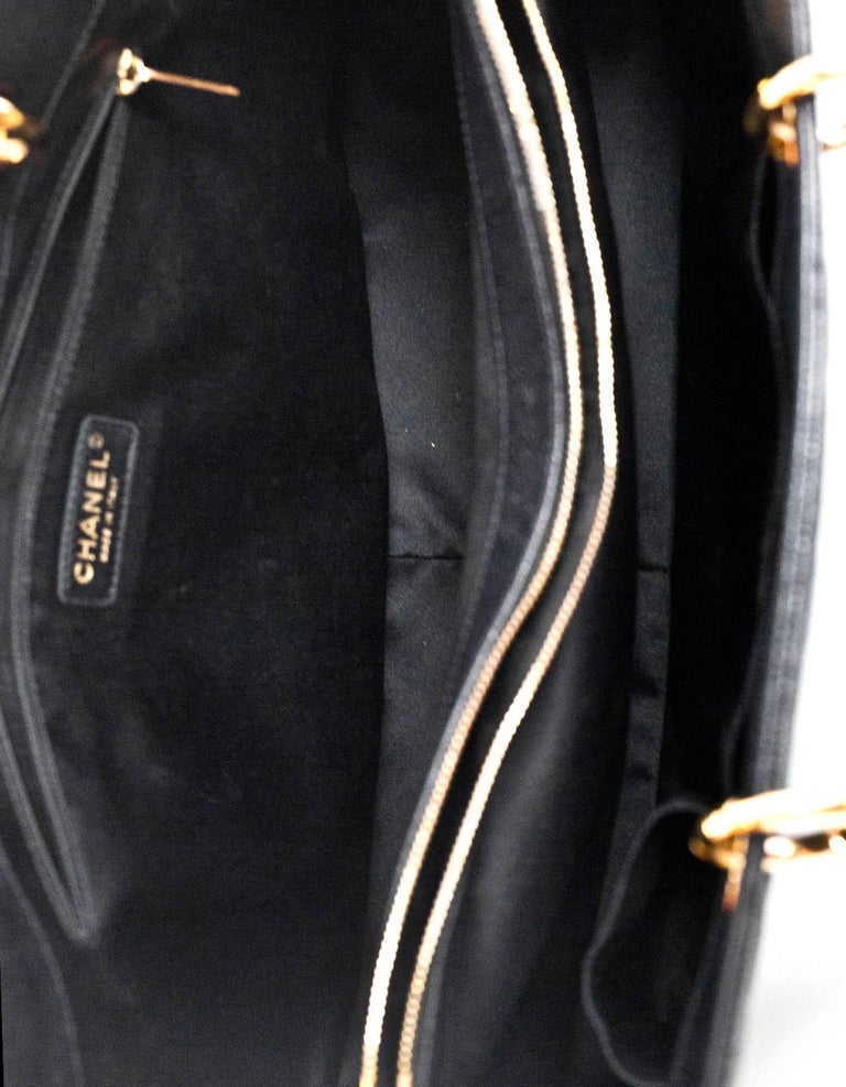 Chanel Black Caviar Leather XL GST Grand Shopping Tote Bag GHW 2
