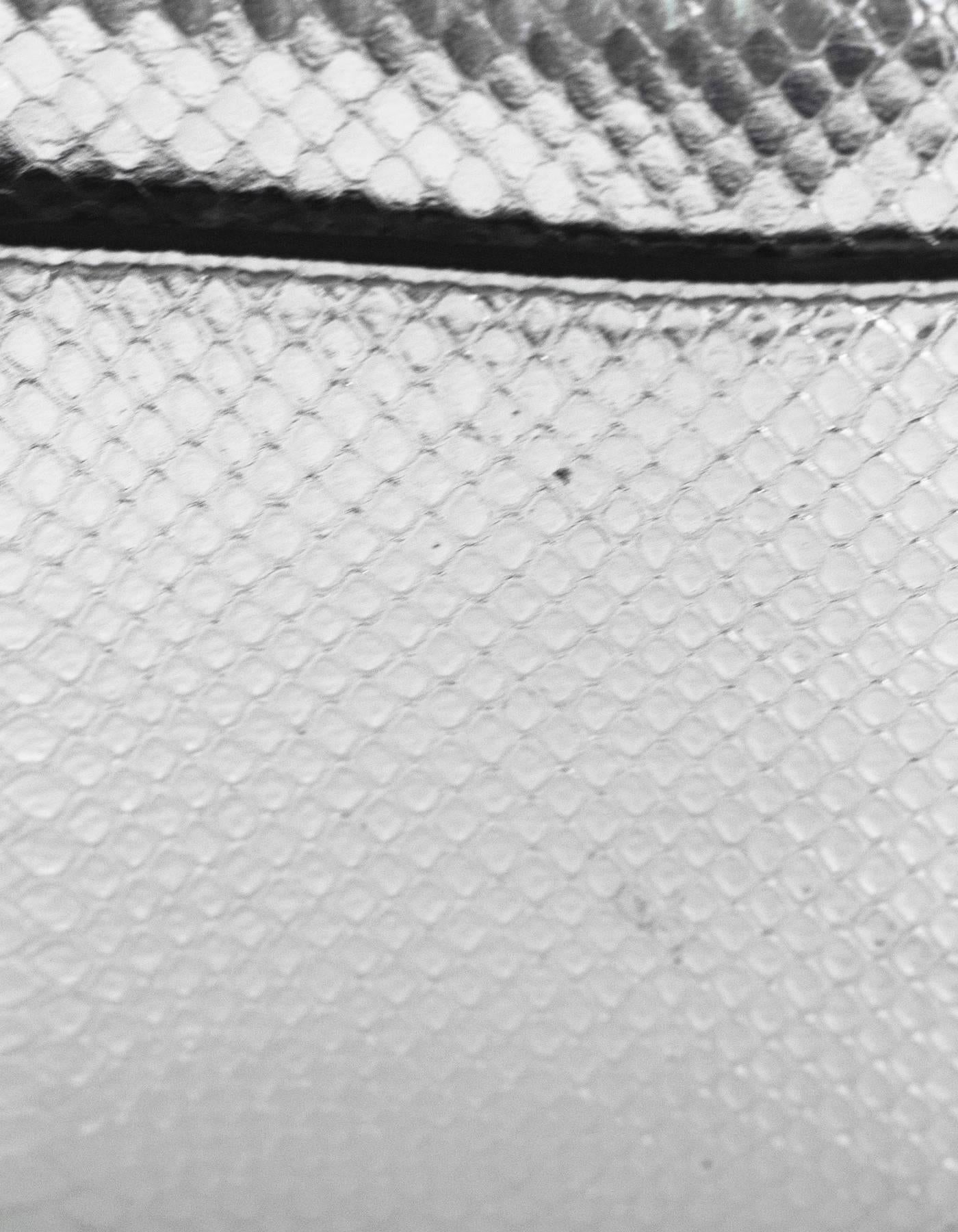 Women's Michael Kors NEW Sloan Editor Silver Embossed Leather Flap Bag