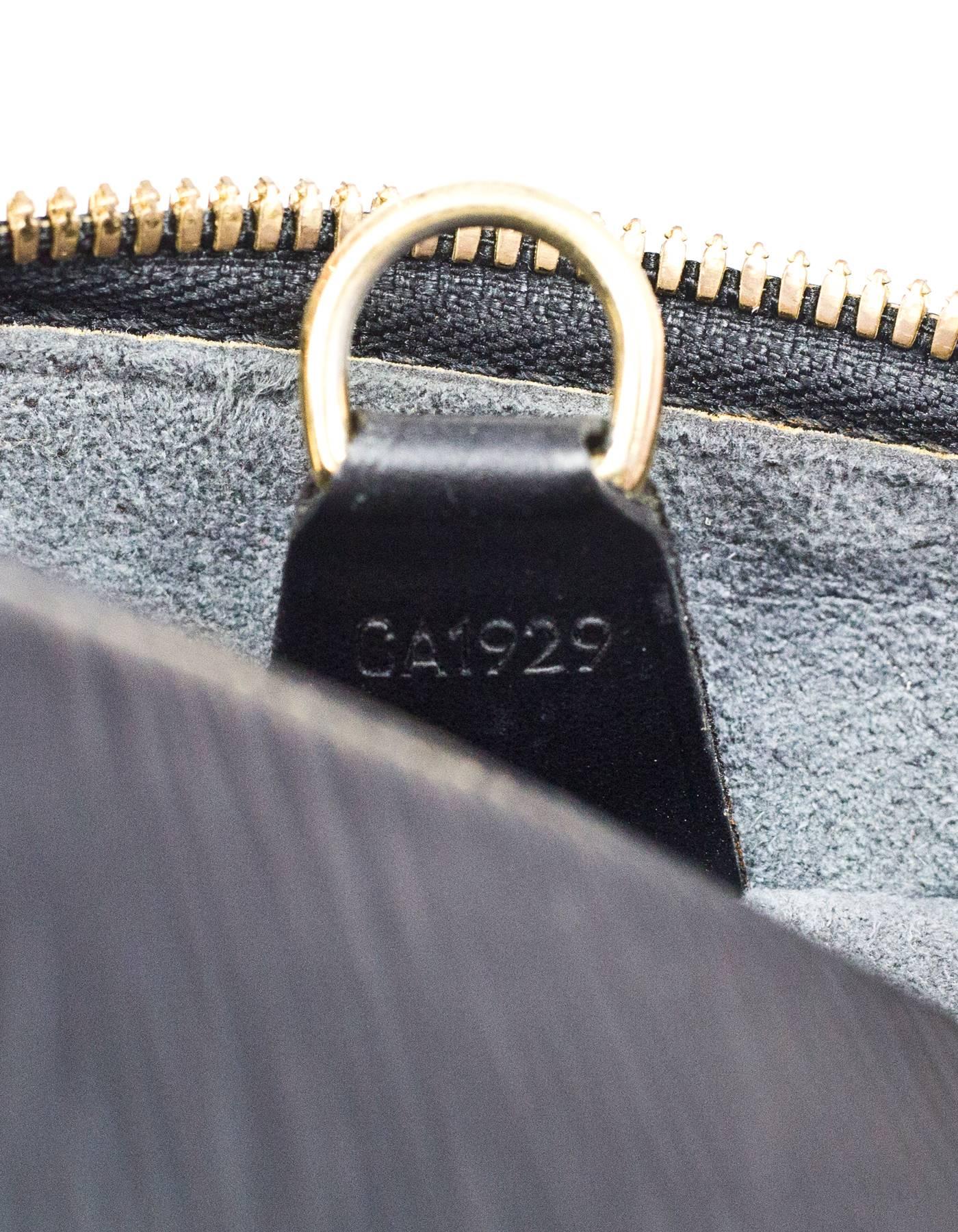 Louis Vuitton '90s Black Epi Leather Shoulder Bag 2