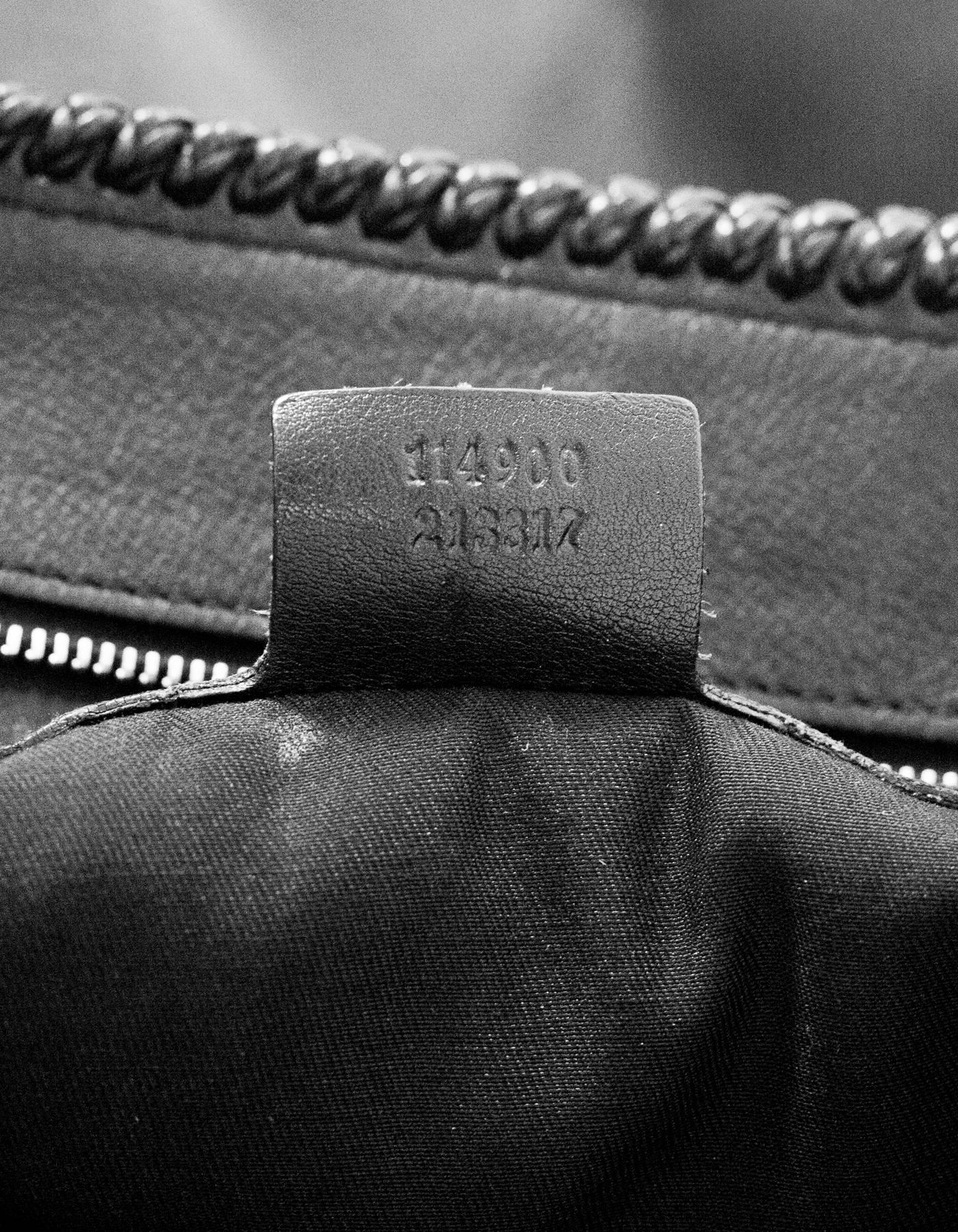 Gucci Black Leather Horsebit Hobo Bag 4
