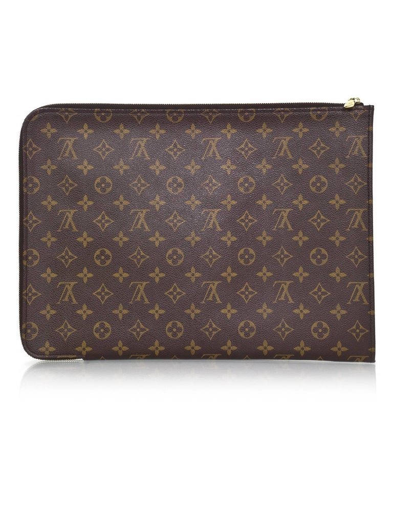 Louis Vuitton Mens Leather Briefcase - 3 For Sale on 1stDibs
