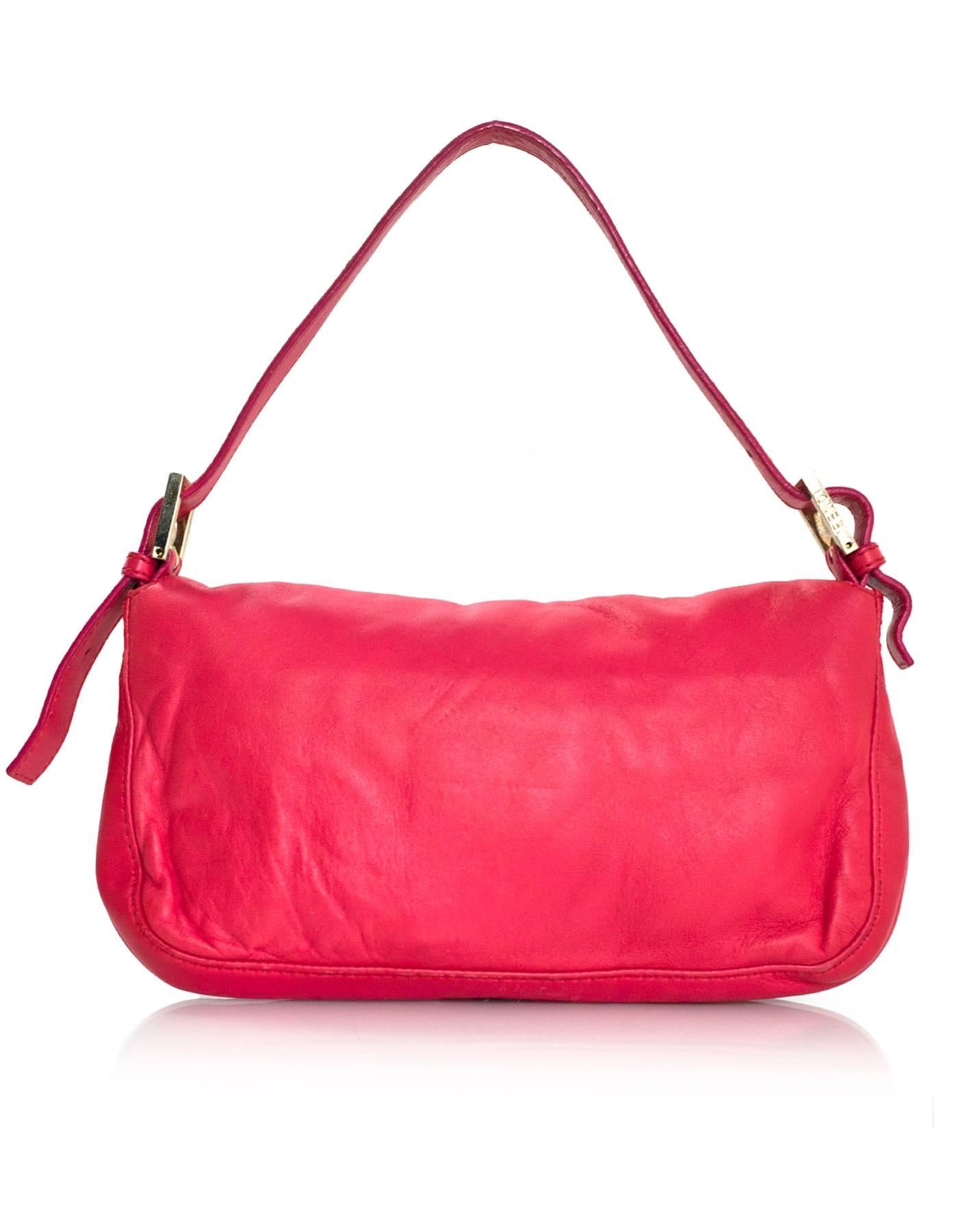 pink baguette bag