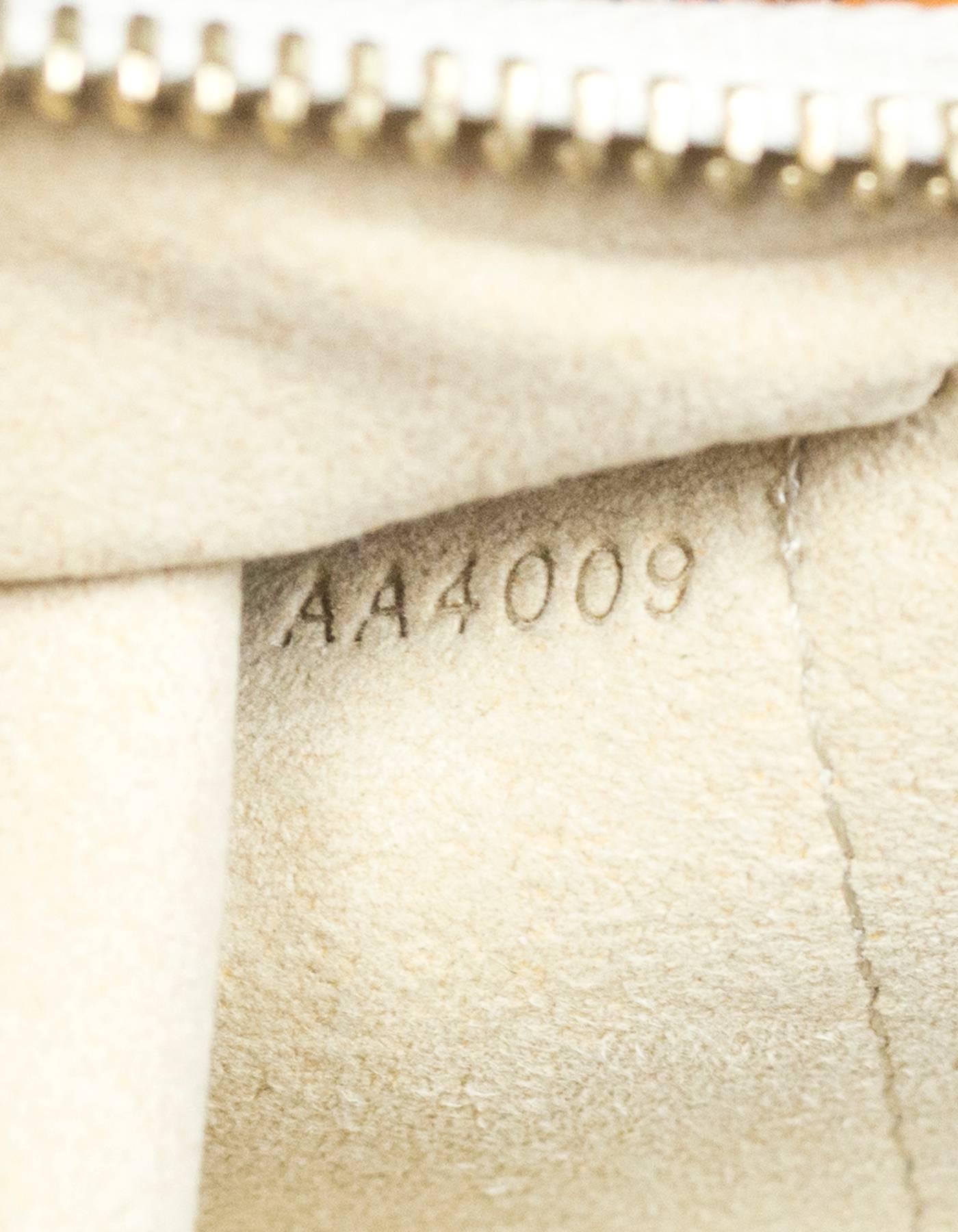 Louis Vuitton Damier Azur Milla Trunks Labels MM Pochette Bag 1