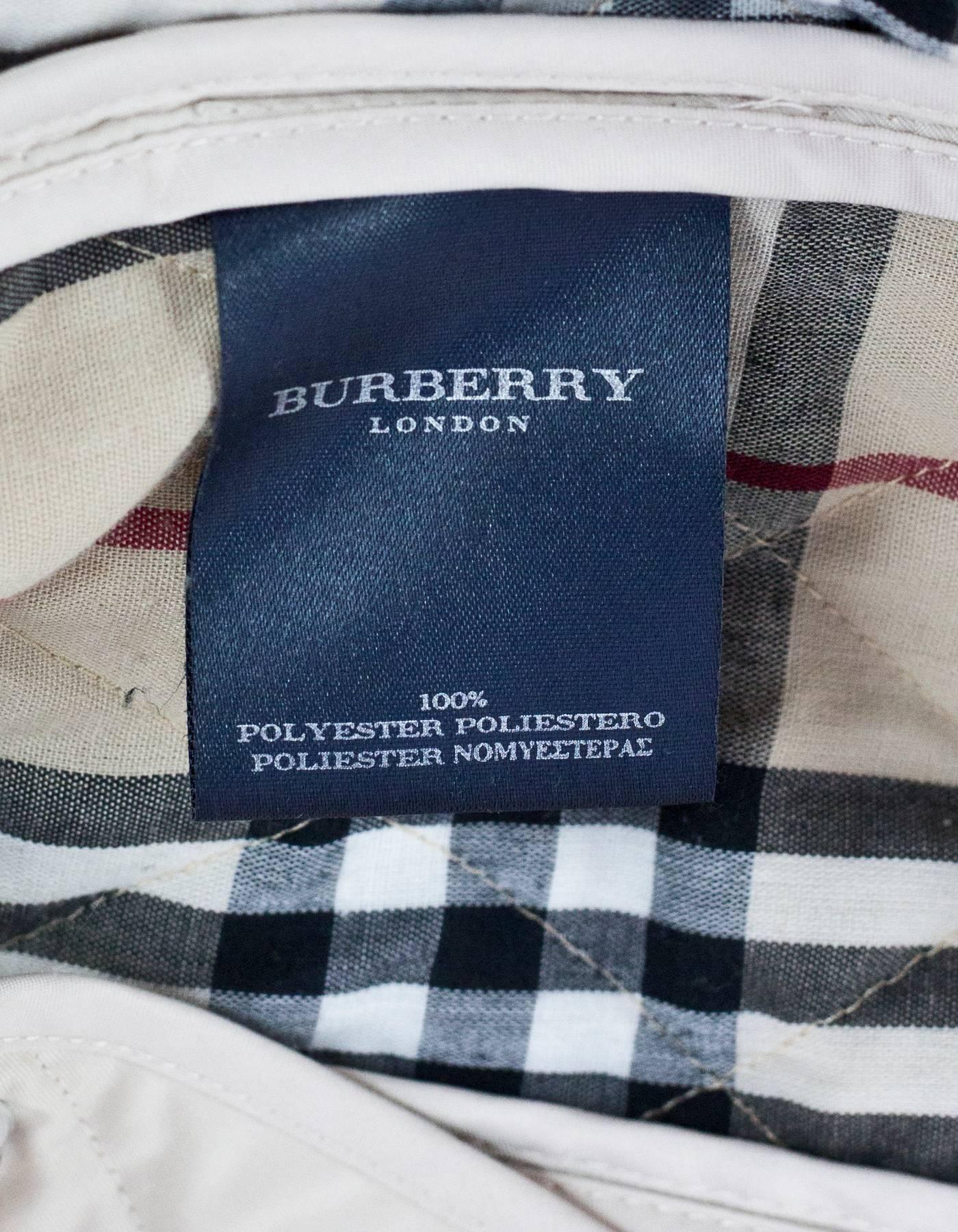 Burberry Beige Quilted Jacket Sz S 3