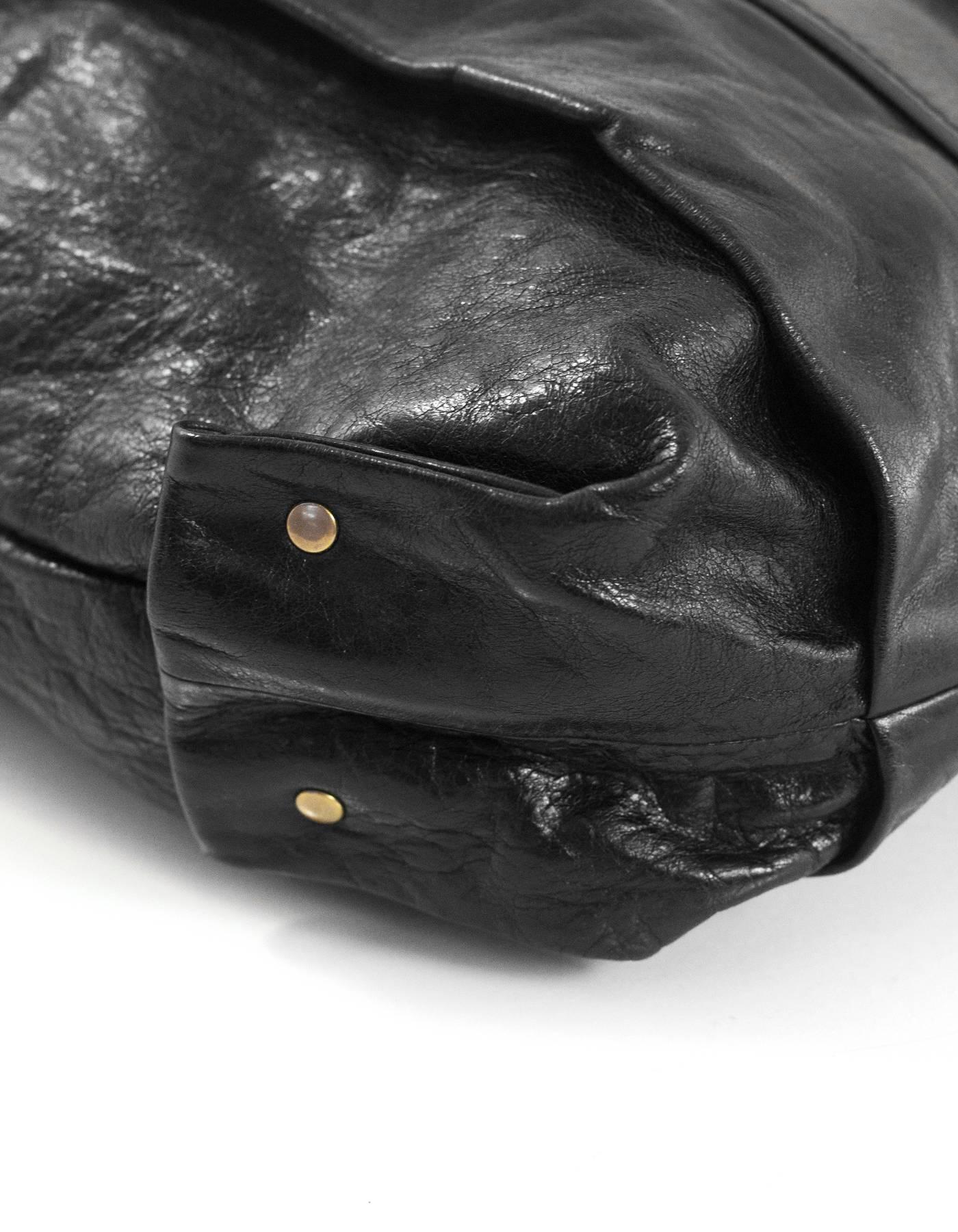 Chloe Black Leather Hobo Bag 1