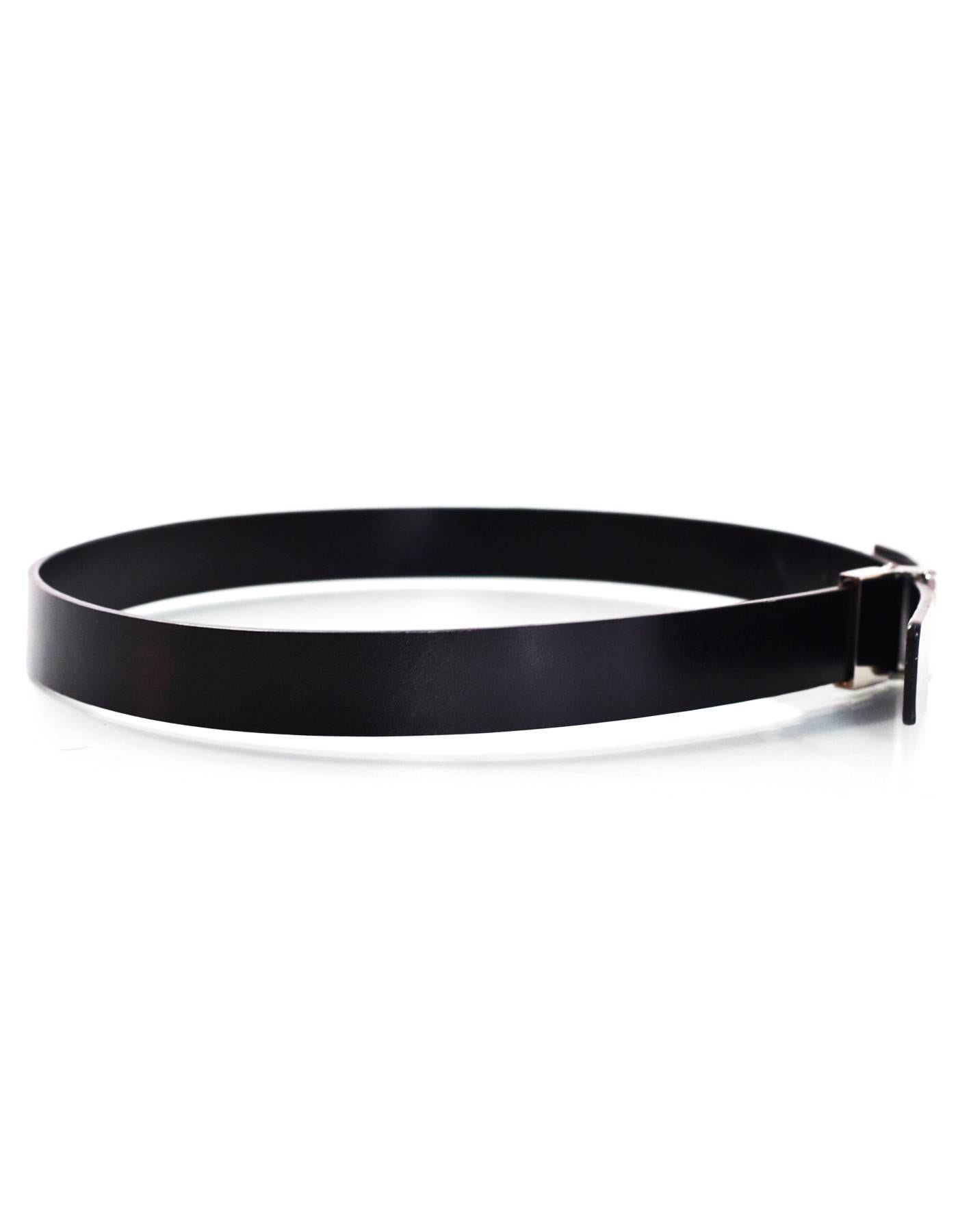 Gucci Black Leather G Belt Sz 70 In Good Condition In New York, NY