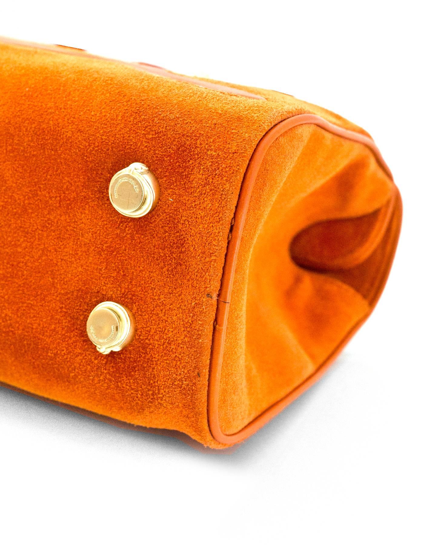 Kieselstein-Cord Orange Suede Shoulder bag with Snake Charm 1