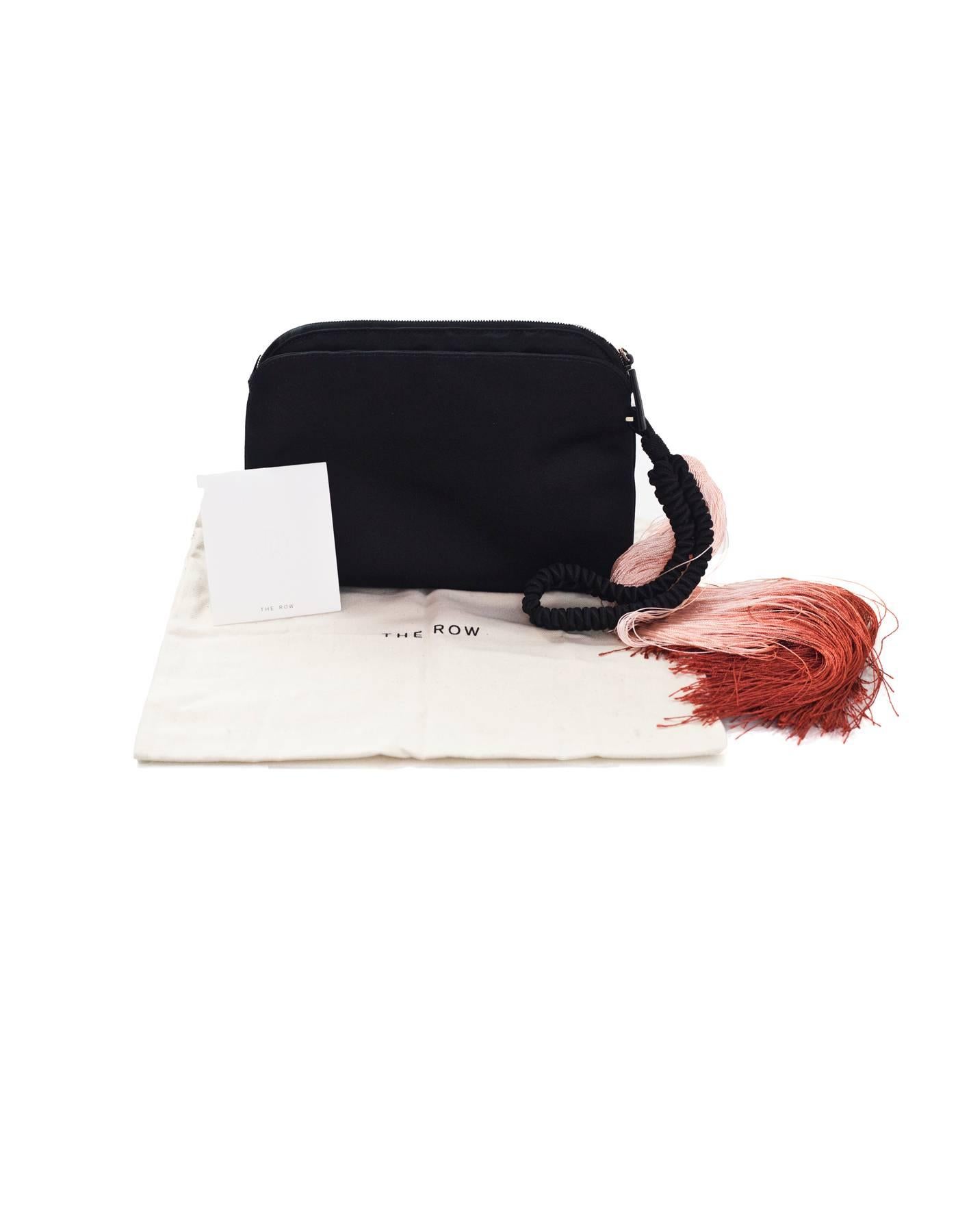 The Row Black Satin and Ombre Tassel Clutch Bag rt. $1, 850 1