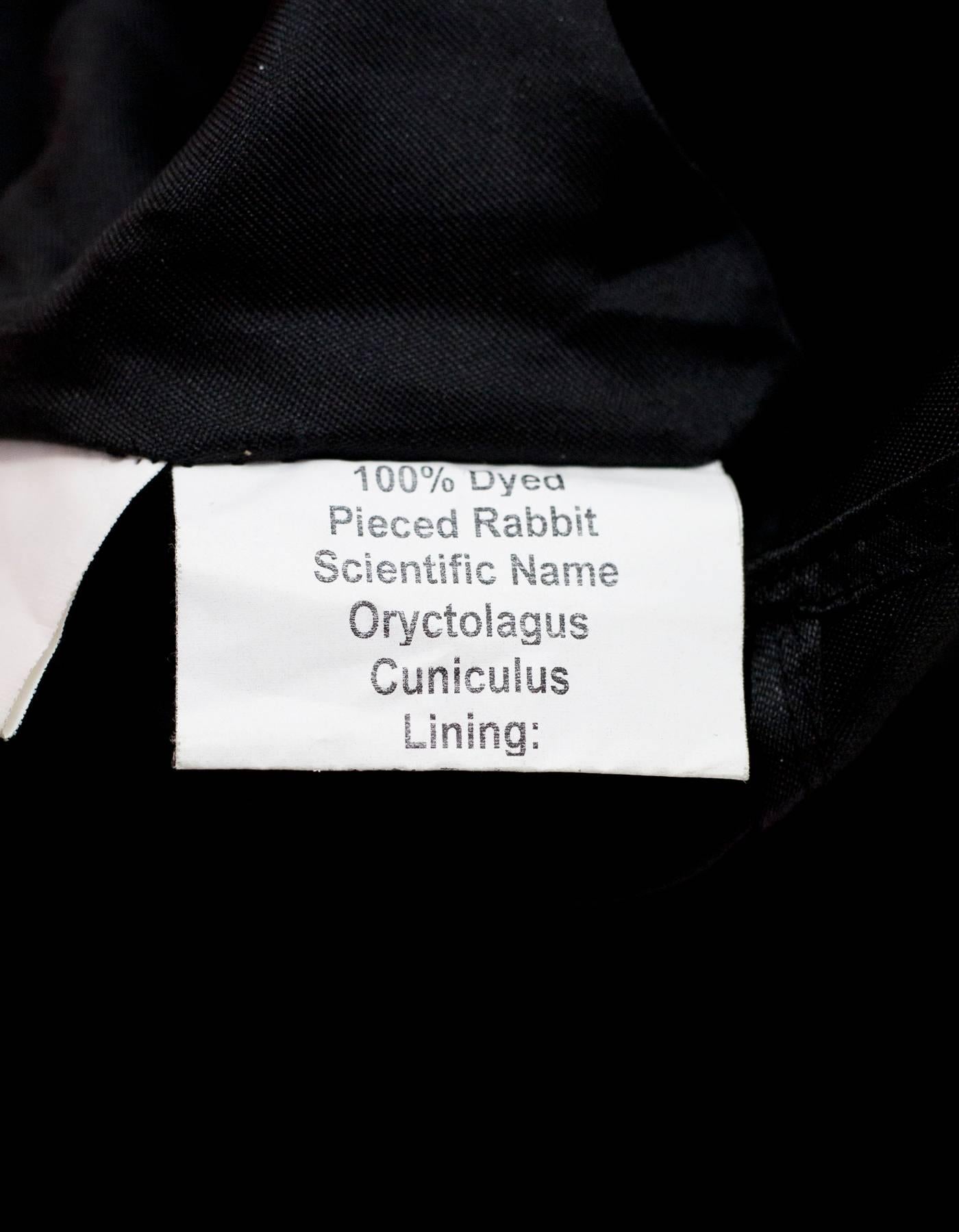 Michael Kors Black Rabbit Fur Crossbody Bag 1