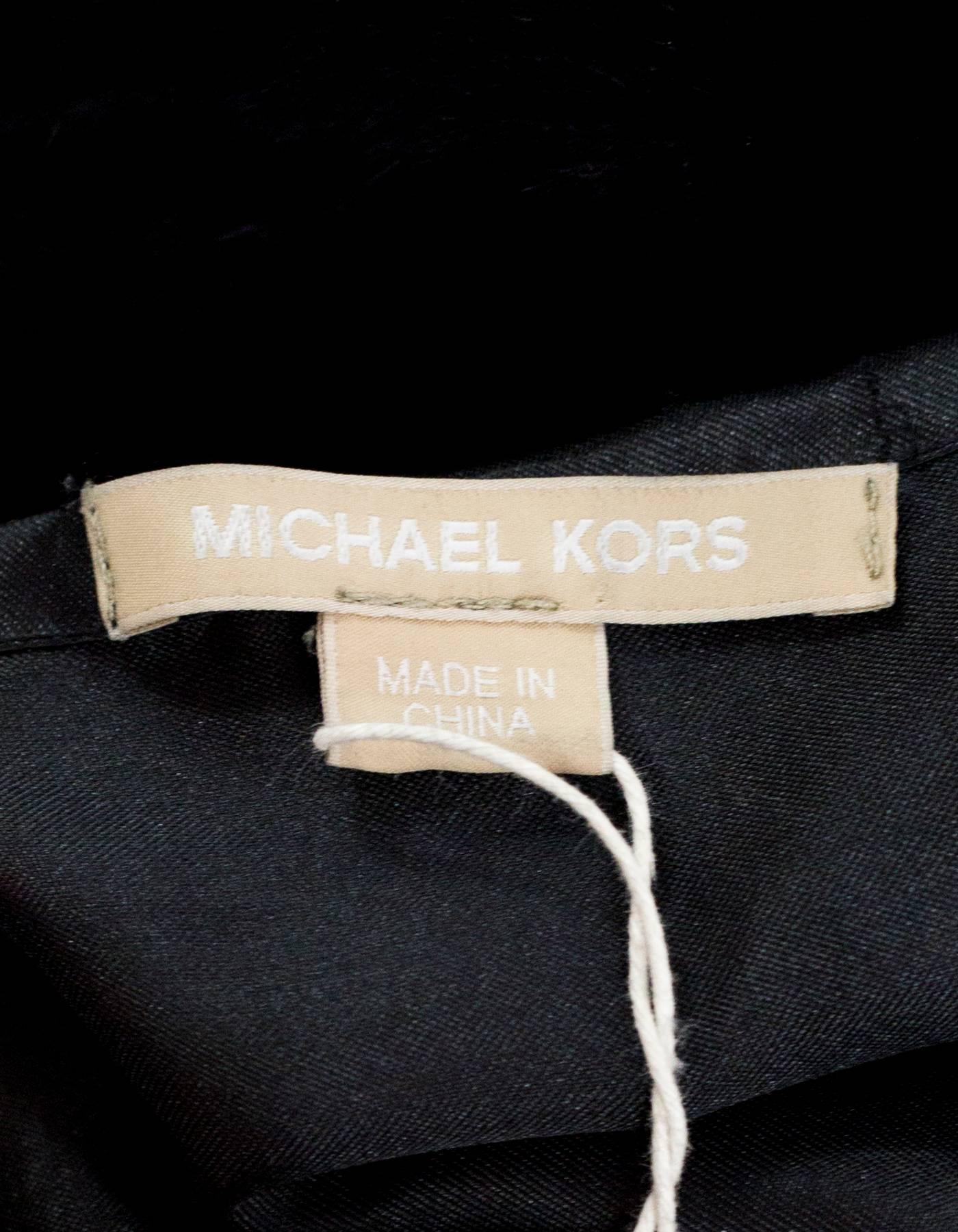 Michael Kors Black Rabbit Fur Crossbody Bag 4