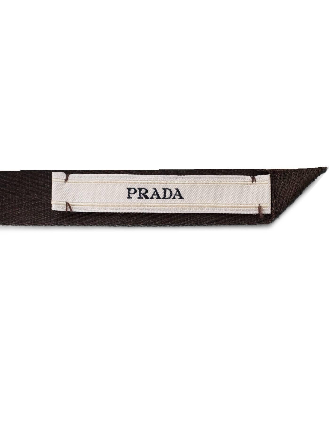 Black Prada Brown Mink Collar with Box