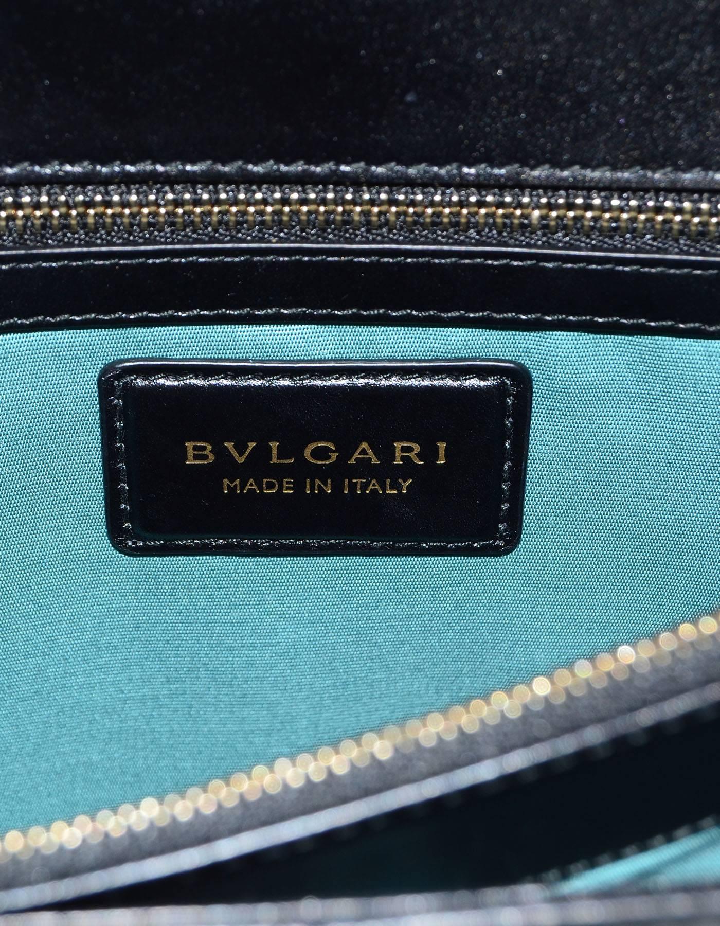 Bvlgari Black Leather Serpenti Forever Flap Bag rt. $2, 800 2