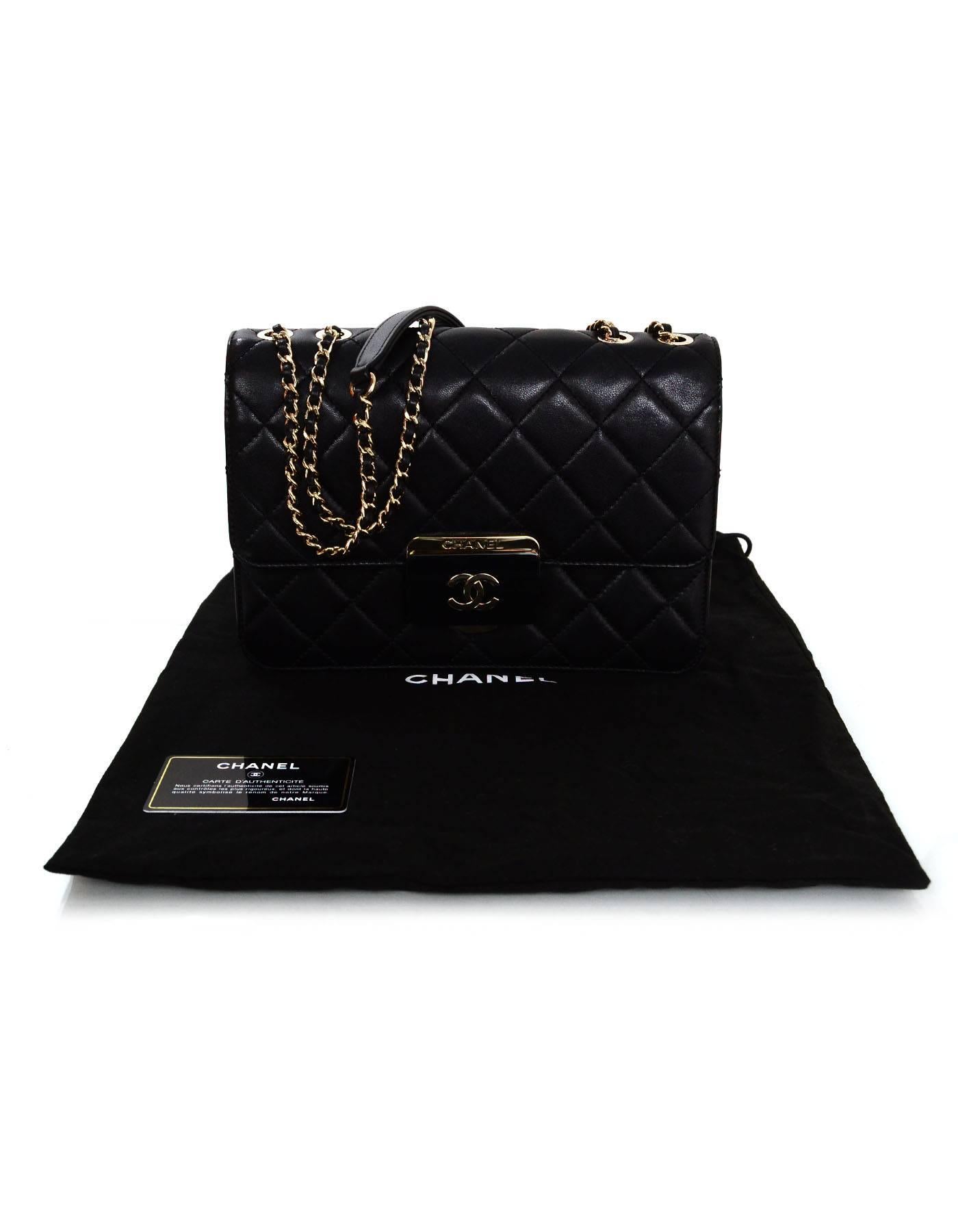 Chanel 2016 Black Quilted Sheepskin Large Beauty Lock Flap Bag rt. $3, 800 4