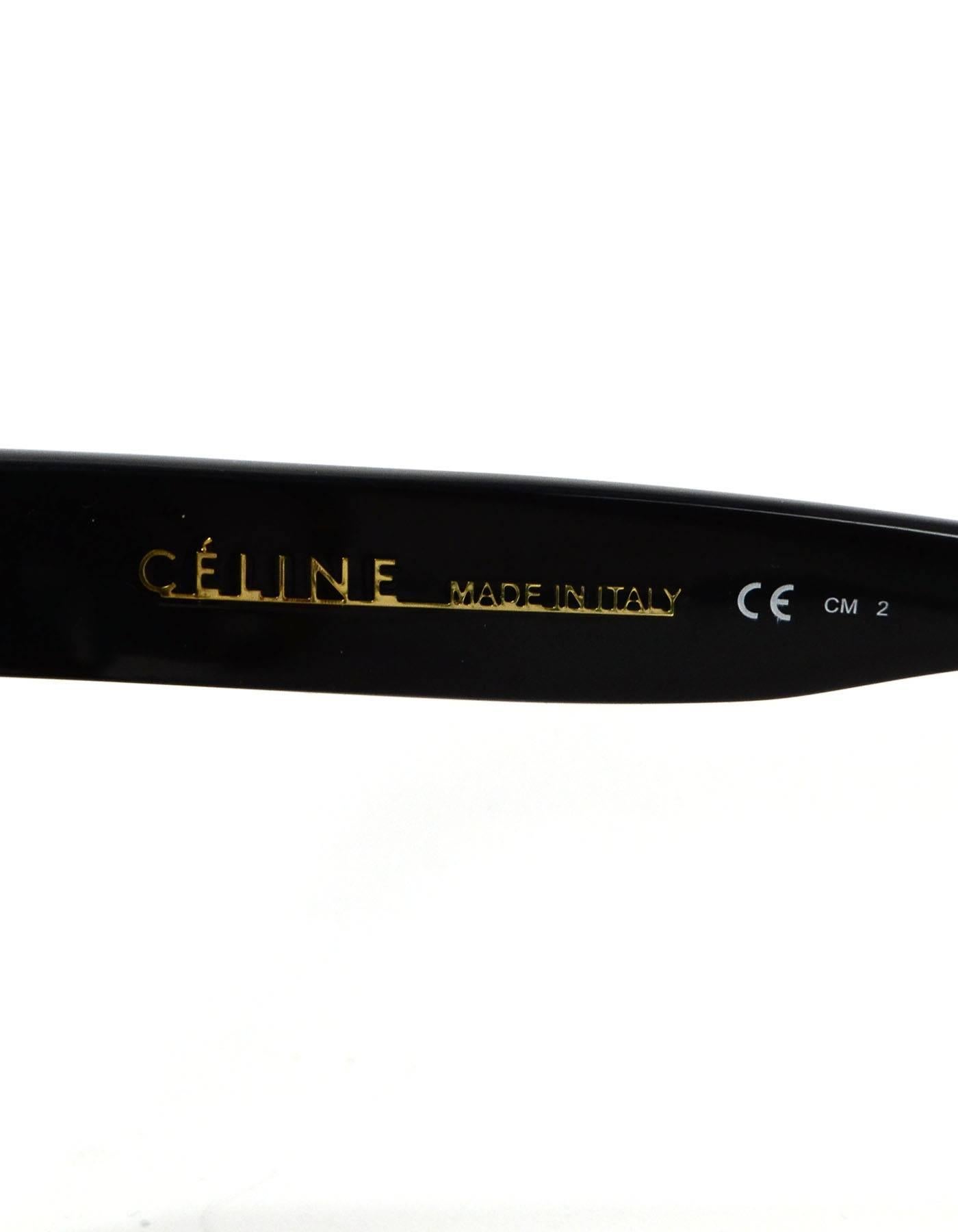 Celine Flat Top Shadow Sunglasses with Case In Good Condition In New York, NY