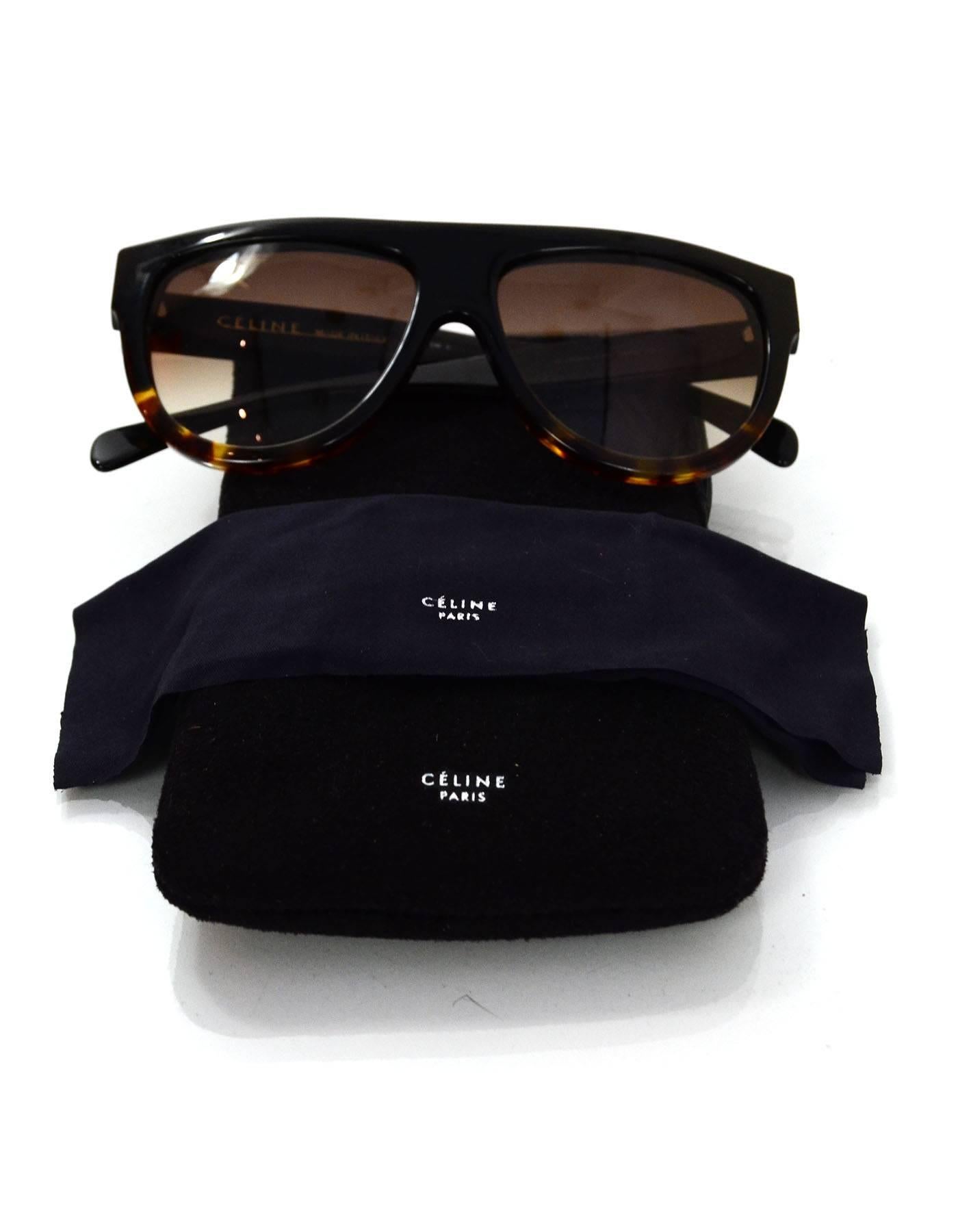 Women's Celine Flat Top Shadow Sunglasses with Case