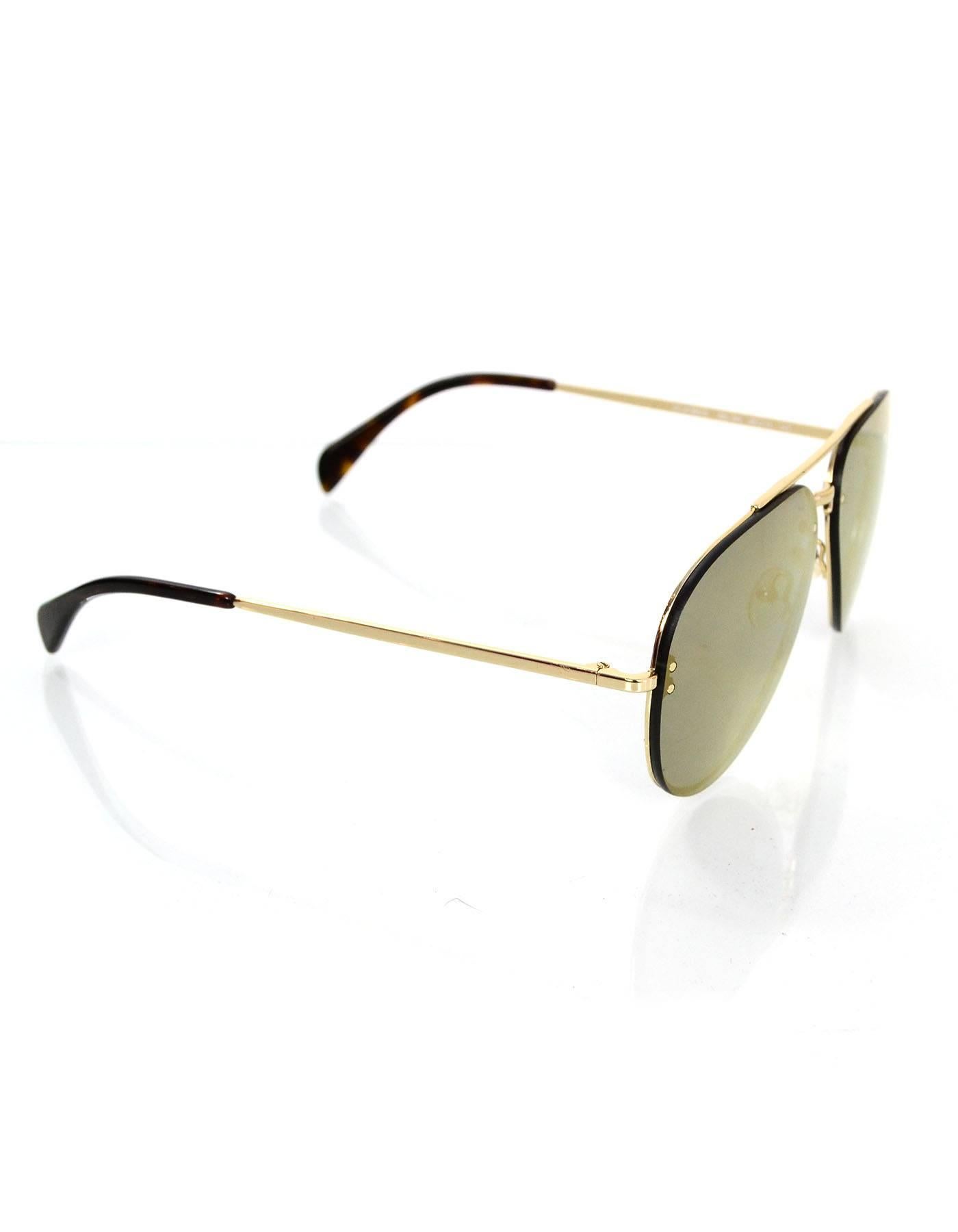 celine mirrored aviator sunglasses