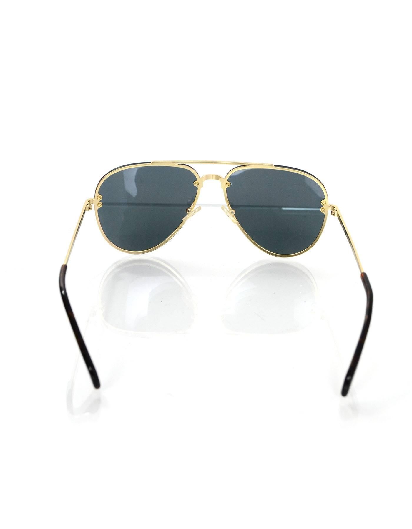 celine gold aviator sunglasses