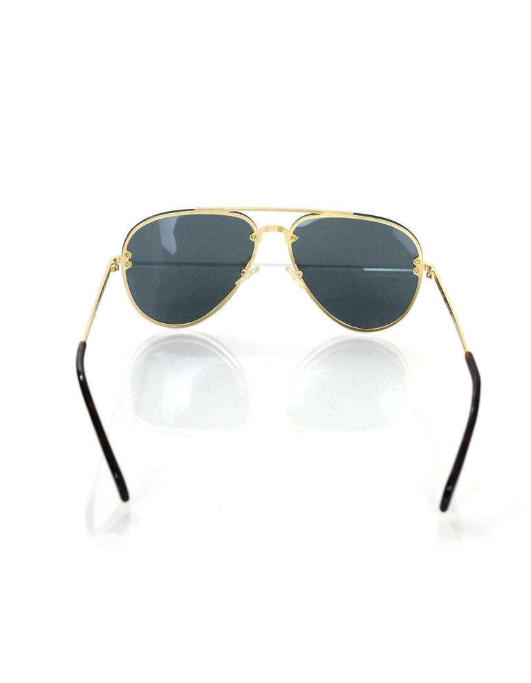 Celine Gold Mirrored Aviator Sunglasses For Sale at 1stDibs | celine  aviator sunglasses