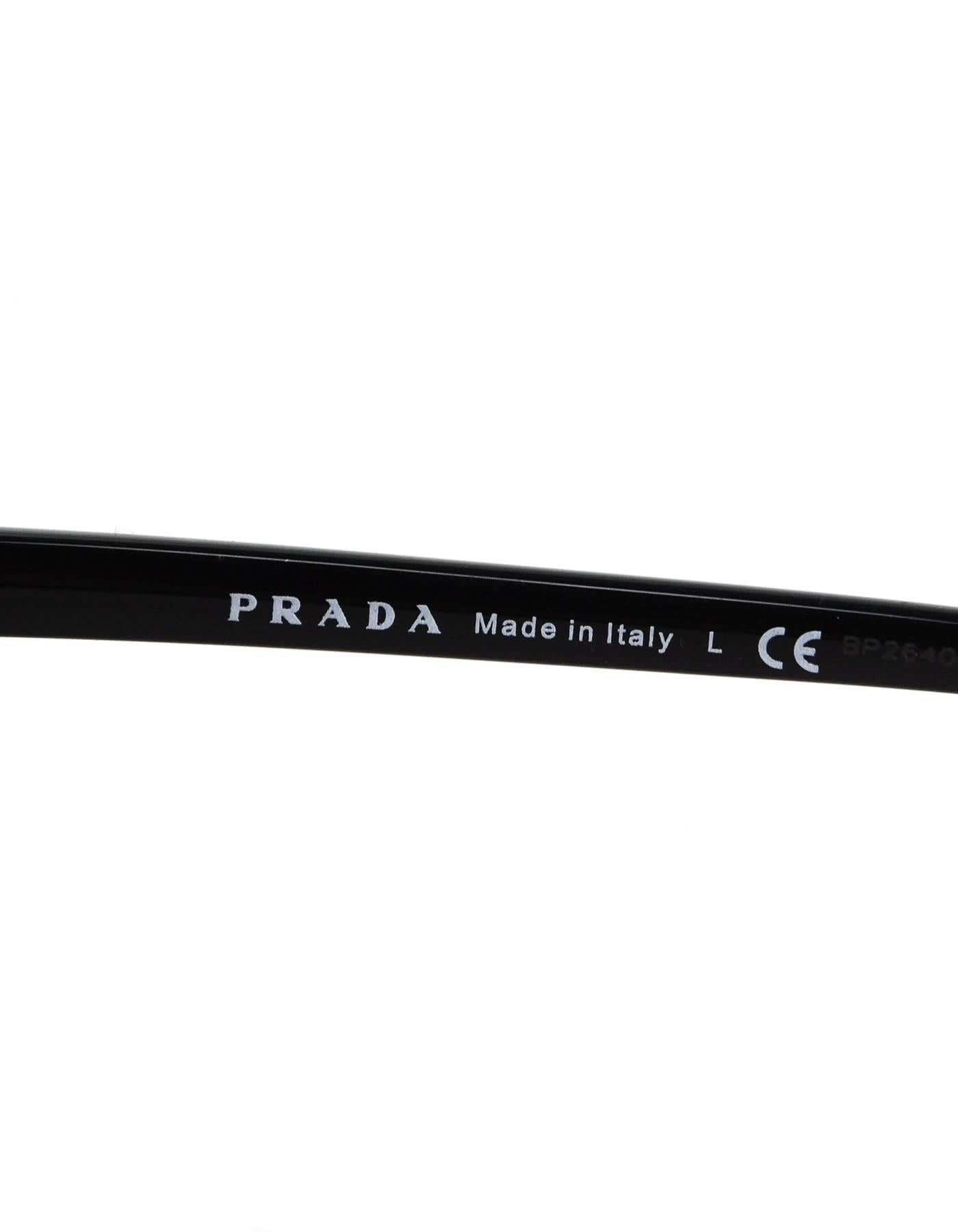 Prada Black Logo Eye Glasses with Box and Case 3